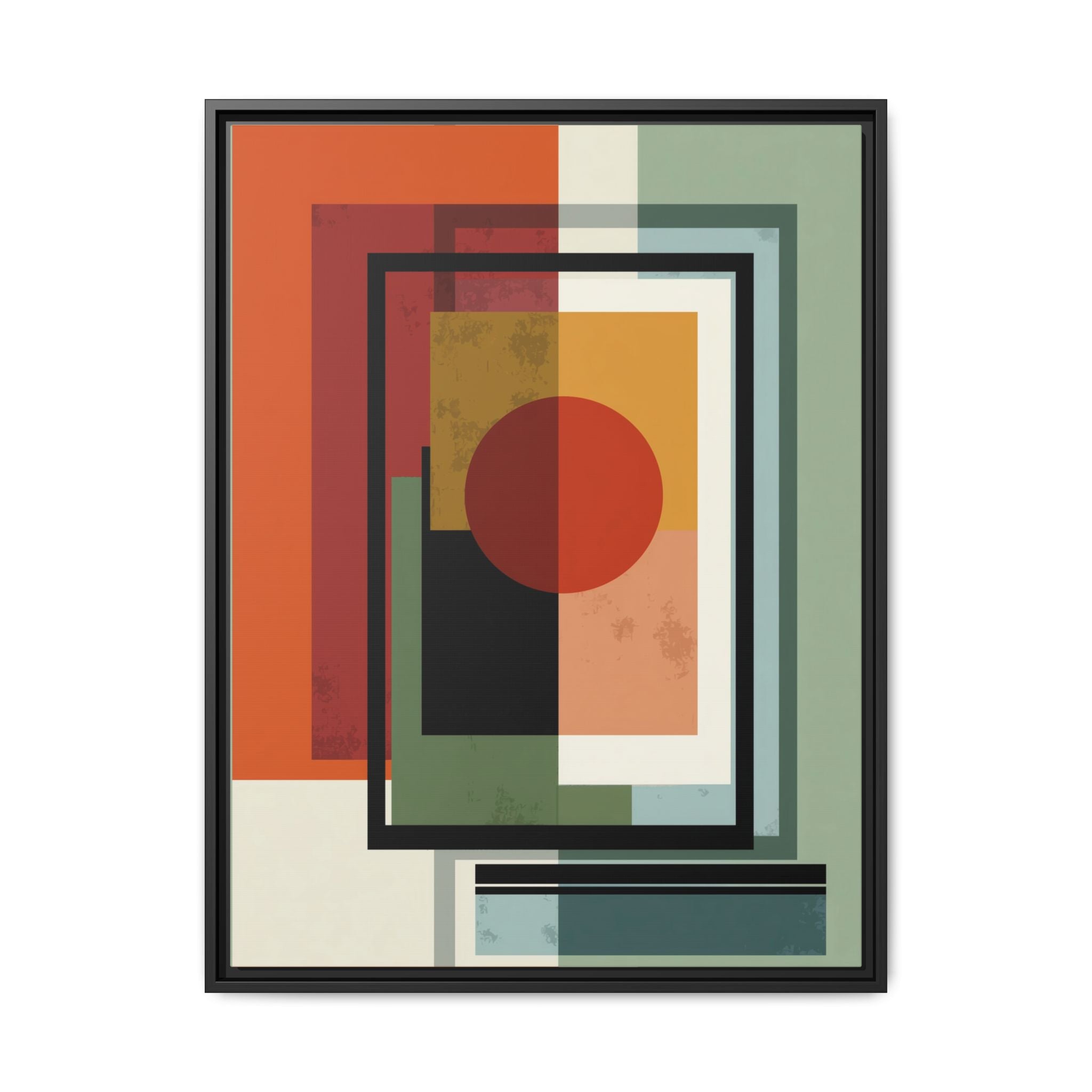 Geometric Harmonies: Mid-Century Modern Composition, Constructivist Inspiration, Abstract Rectangular Interplay   |   Custom Orders Accepted