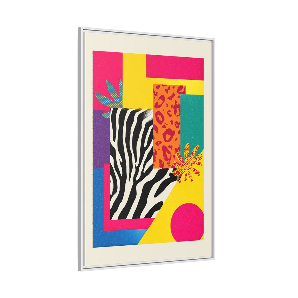Zebra Stripes & Leopard Spots: 80s Pop Art Design, Memphis Style Graphic, Geometric Color Block Pattern   |   Custom Orders Accepted