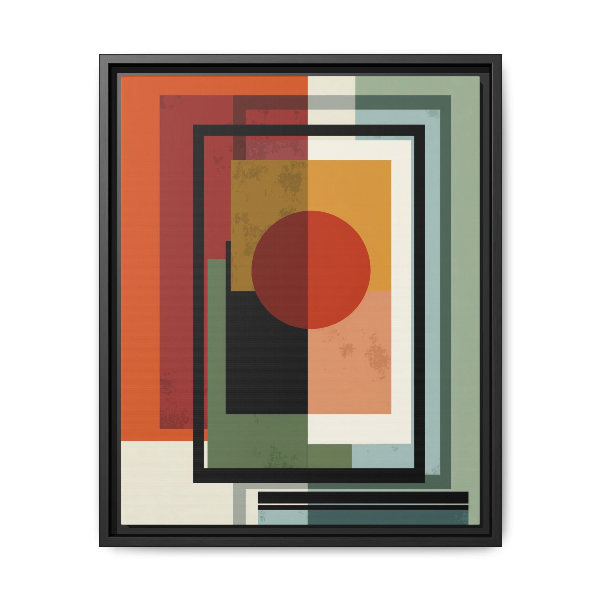 Geometric Harmonies: Mid-Century Modern Composition, Constructivist Inspiration, Abstract Rectangular Interplay   |   Custom Orders Accepted
