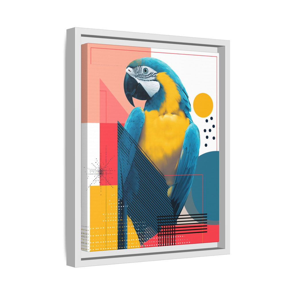 Macaw in Geometry: Vibrant Wildlife Digital Art, Modernist Design Fusion   |    Custom Orders Available