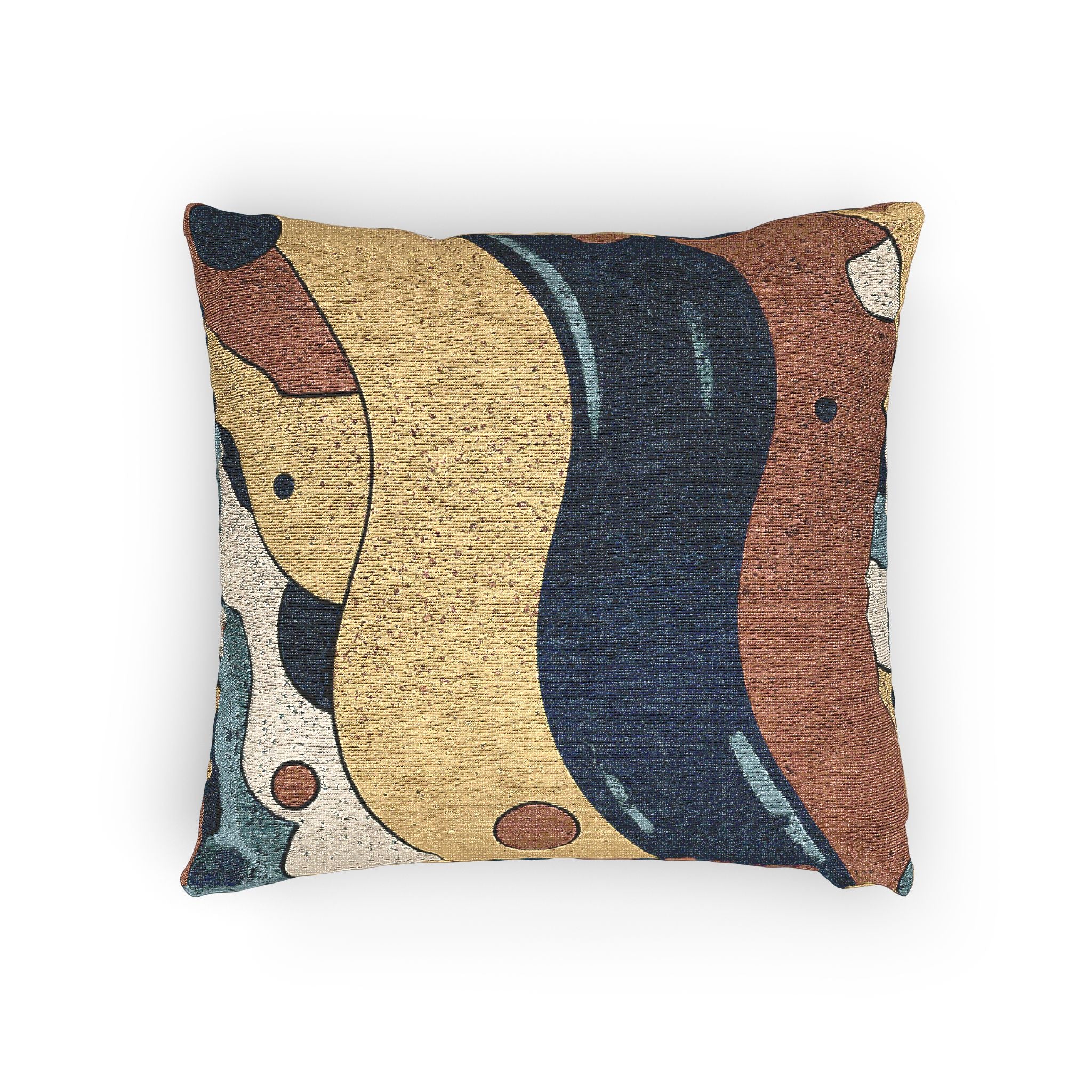 Fluid Rhythms: Colombian Abstract Pillow Abstract, Organic Geometric Composition   |    Custom Orders Available