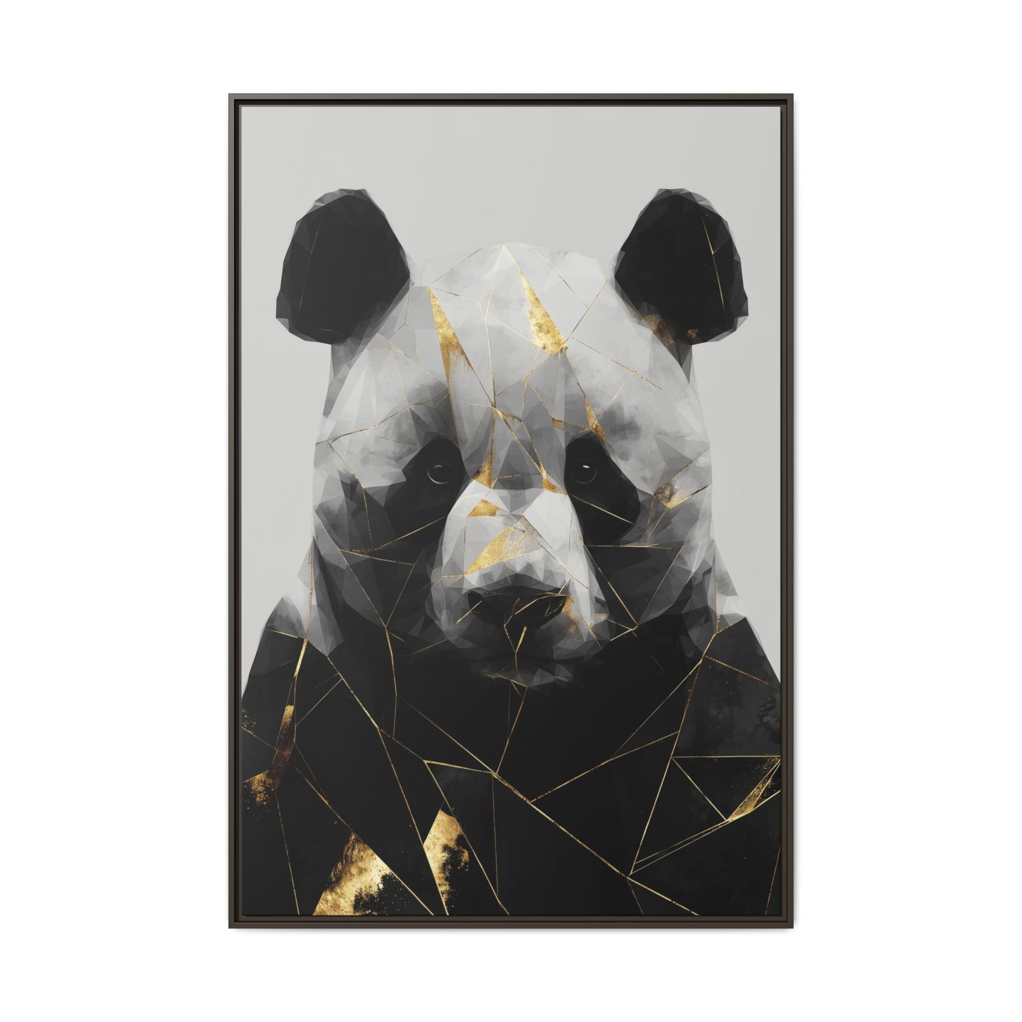 Fractured Panda: Geometric Wildlife Art, Low-Poly Contemporary Portrait   |  Personalized & Custom Orders Available