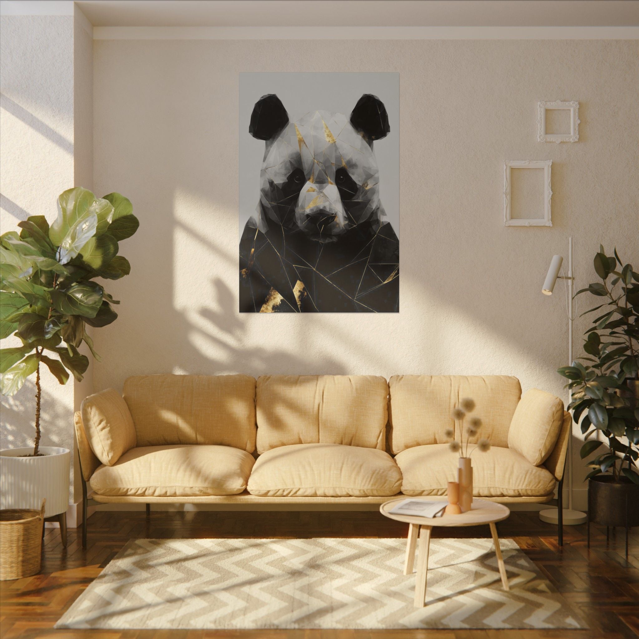 Fractal Panda: Geometric Wildlife Art, Polygonal Portrait, Modern Digital Design   |  Personalized & Custom Orders Available