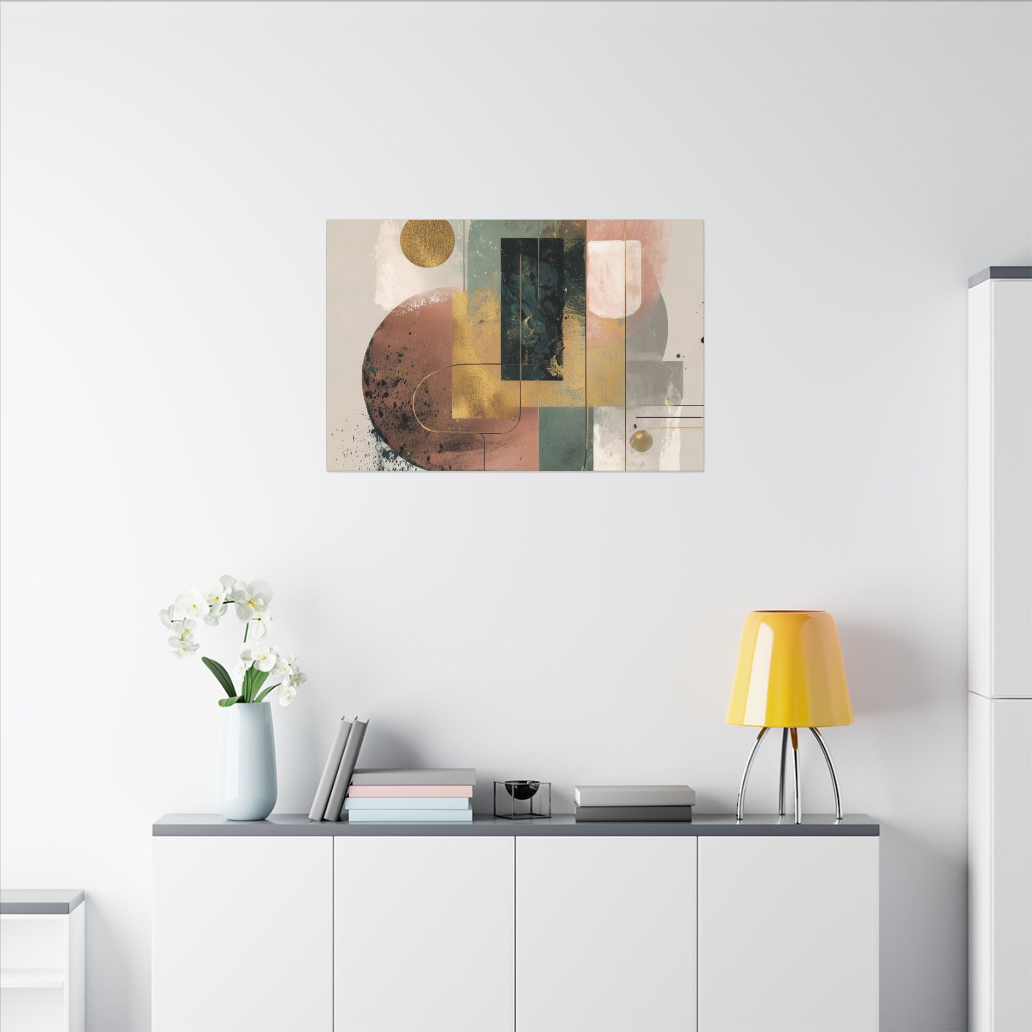 Geometric Harmony: Abstract Composition, Modernist Minimalism, Ethereal Design Layers   |   Custom Orders Accepted