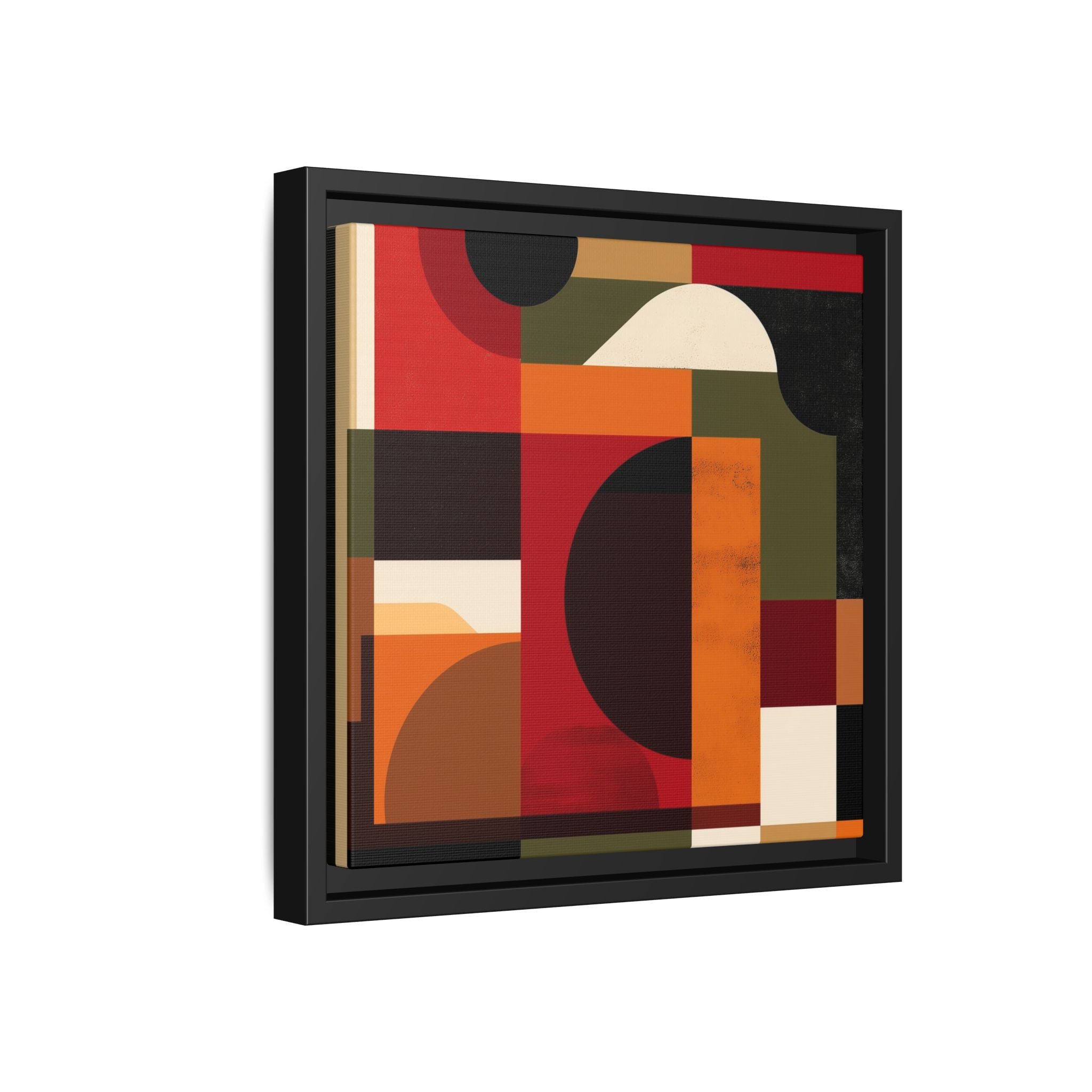 Geometric Convergence: Abstract Bauhaus Design, Constructivist Color Blocks, Architectural Art Composition   |   Custom Orders Accepted