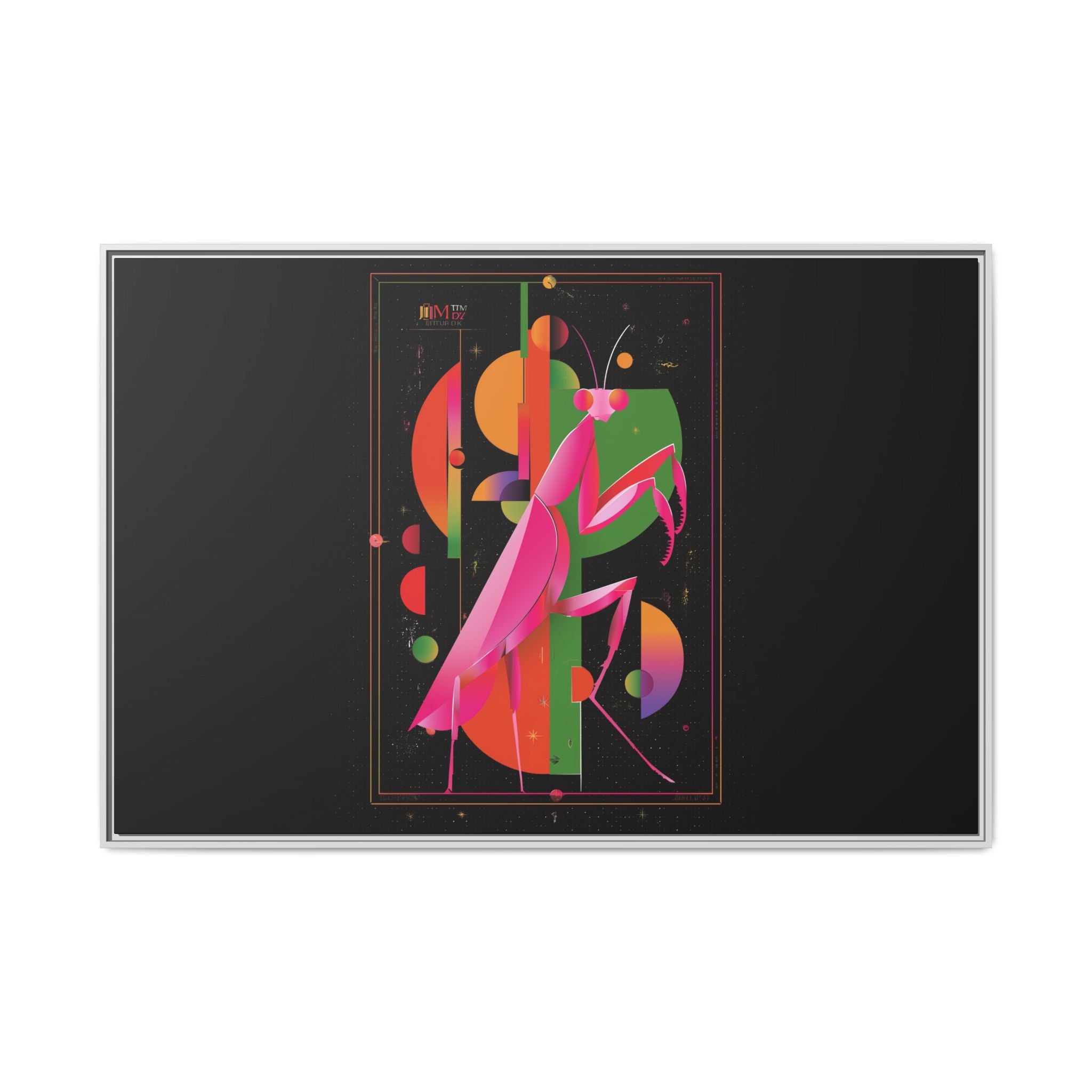 Celestial Mantis: Cubist Geometry, Cosmic Insect Portrait   |    Custom Orders Available