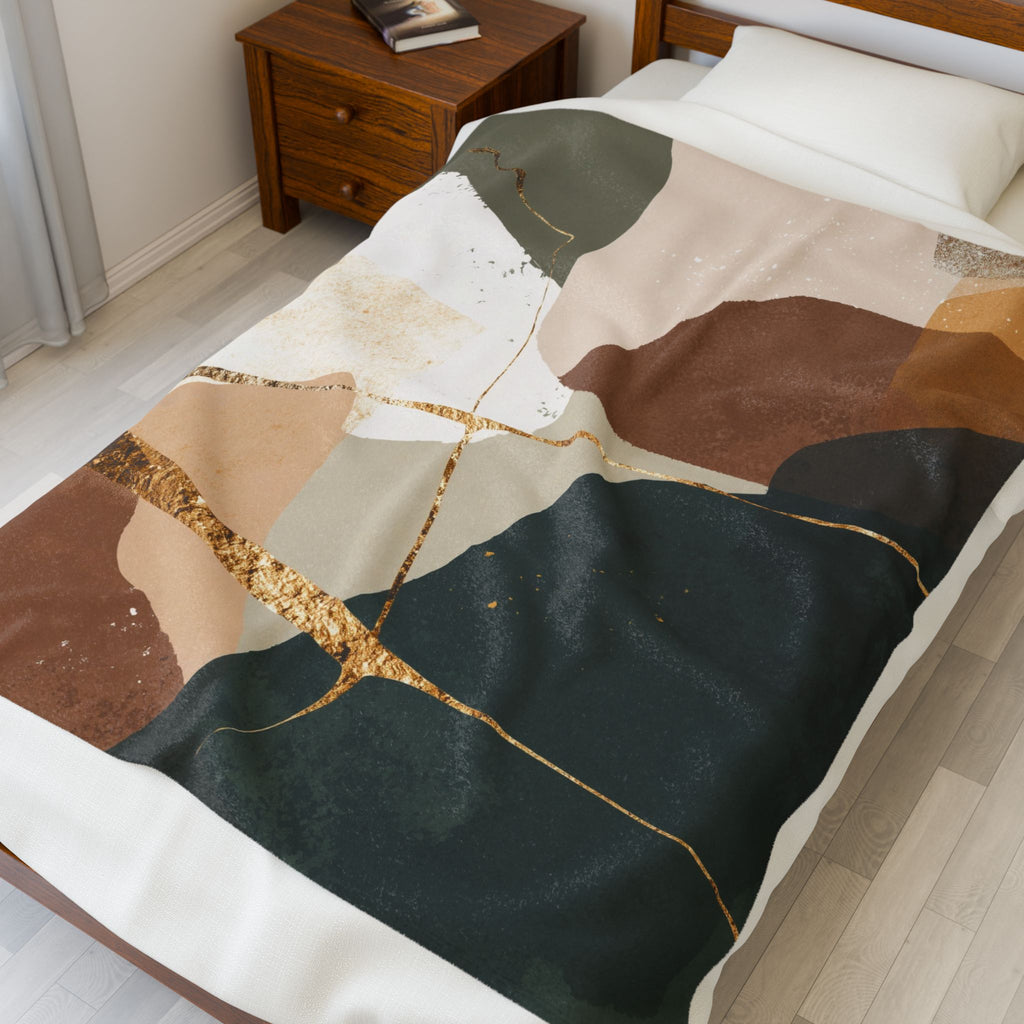 Earthen Weave: Organic Geometric Abstraction, Modern Landscape Study   |    Custom Orders Available