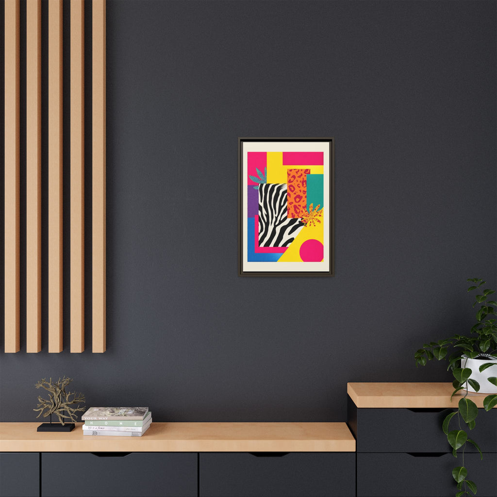 Zebra Stripes & Leopard Spots: 80s Pop Art Design, Memphis Style Graphic, Geometric Color Block Pattern   |   Custom Orders Accepted