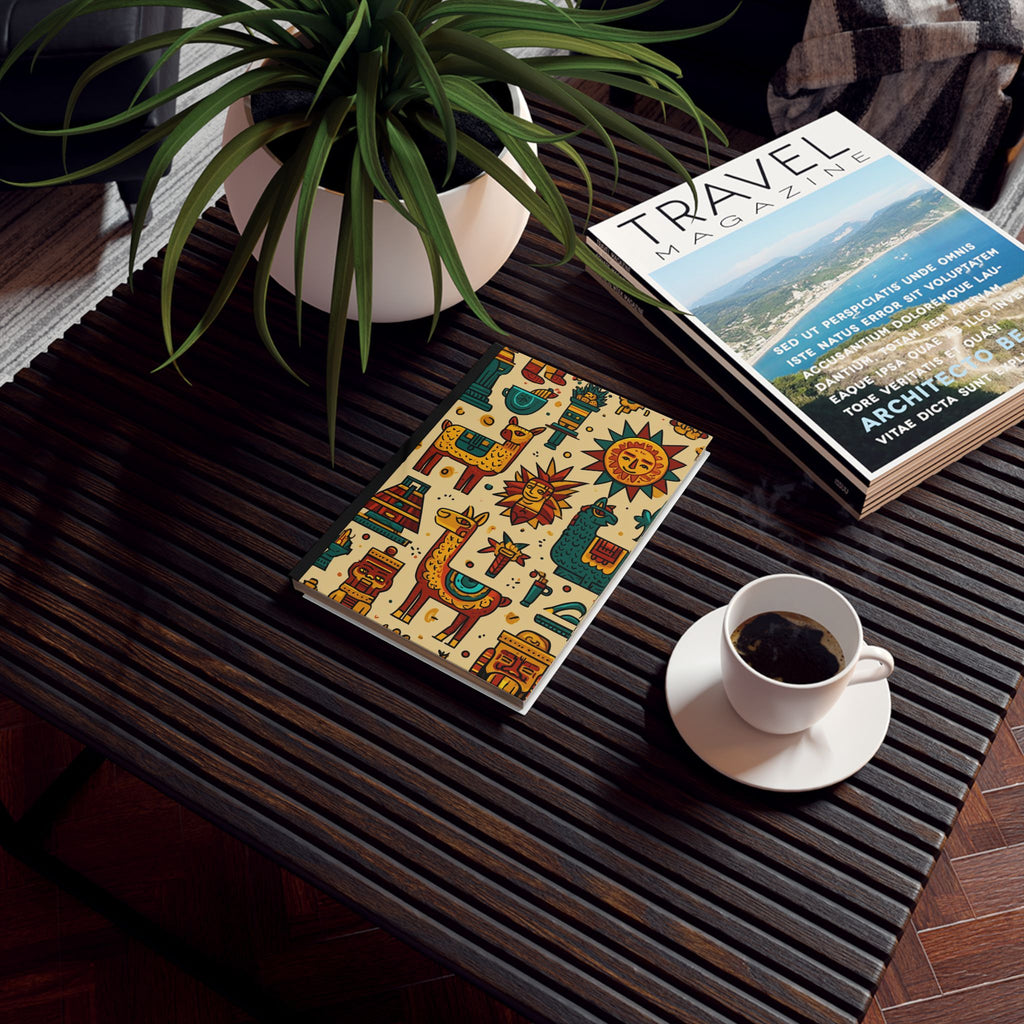 Andean Rhythms: Llama Folk Art, Peruvian Cultural Patterns, Vibrant Geometric Design | Custom Orders Accepted