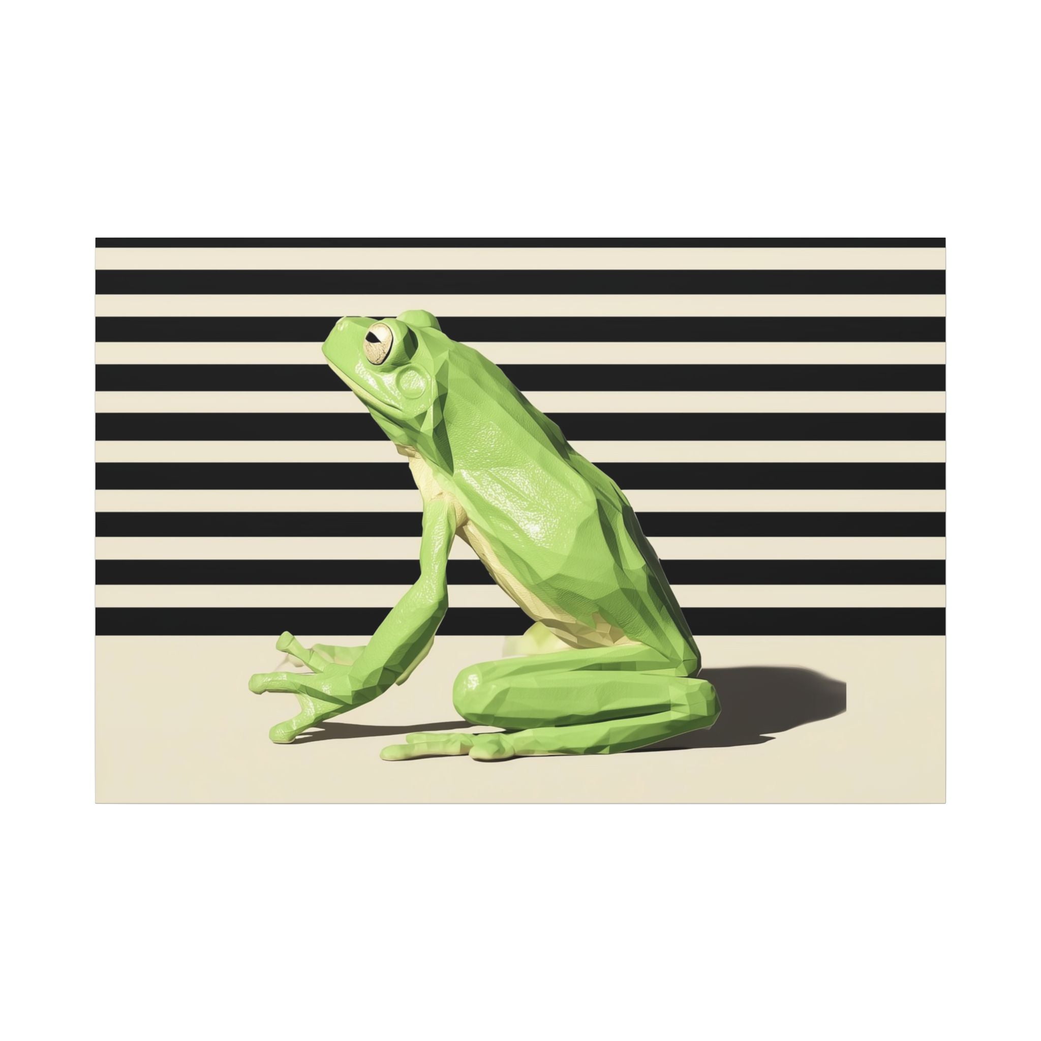 Geometric Frog: Low-Poly Wildlife Art, Modern Minimalist Design   |    Custom Orders Available