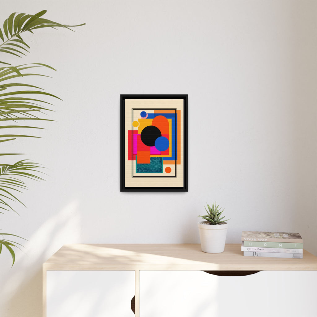 Geometric Harmony: Abstract Color Blocks, Mid-Century Modern Design, Minimalist Art Composition   |   Custom Orders Accepted