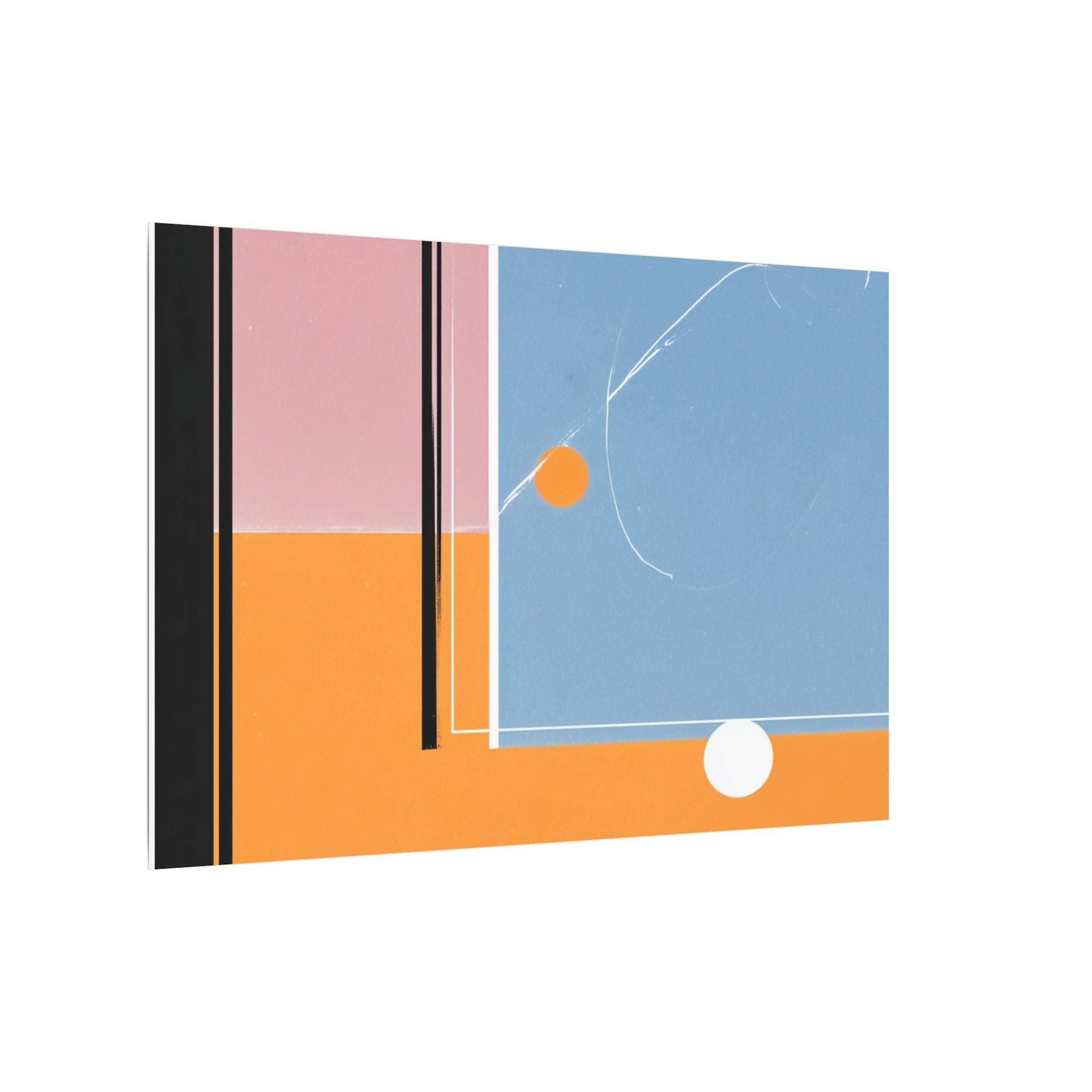 Geometric Harmony: Abstract Minimalist Composition, Modernist Color Fields, Constructivist Design Principles   |   Custom Orders Accepted