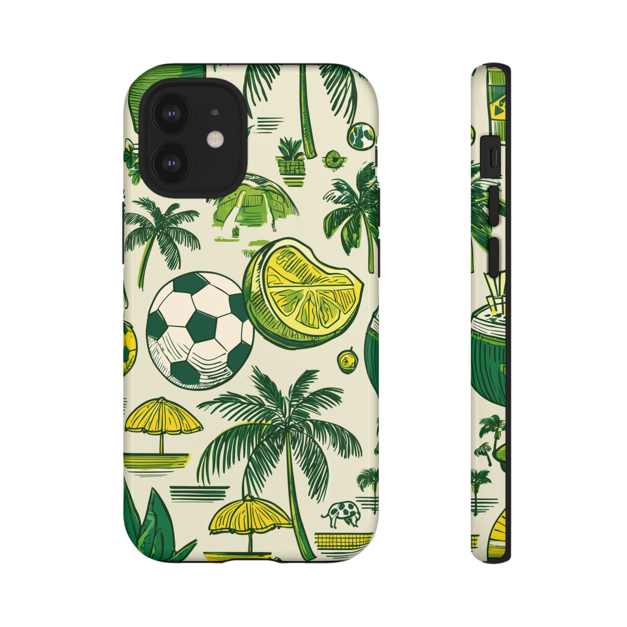 Summer Tough Cases: Sporty Tropical Phone Case, Fun Beach Vibe Phone Accessory, Summer Travel Gift, Colorful Phone Cover, Casual Style Tech