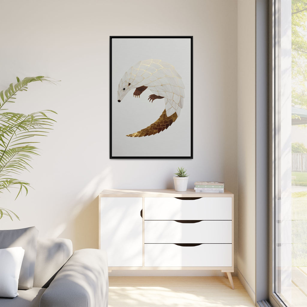 Geometric Hedgehog: Minimalist Wildlife Illustration, Layered Metallic Geometric Art   |    Custom Orders Available