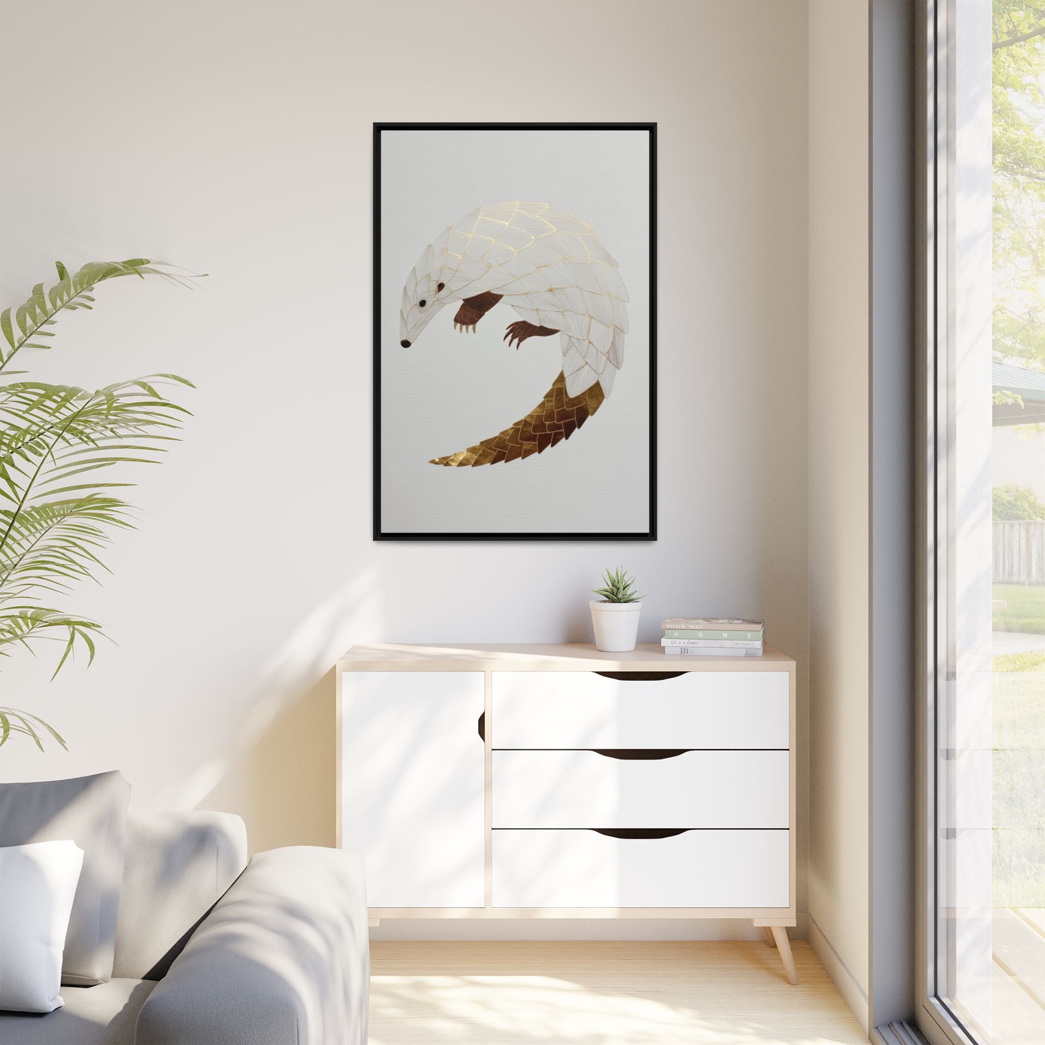 Geometric Hedgehog: Minimalist Wildlife Illustration, Layered Metallic Geometric Art   |    Custom Orders Available