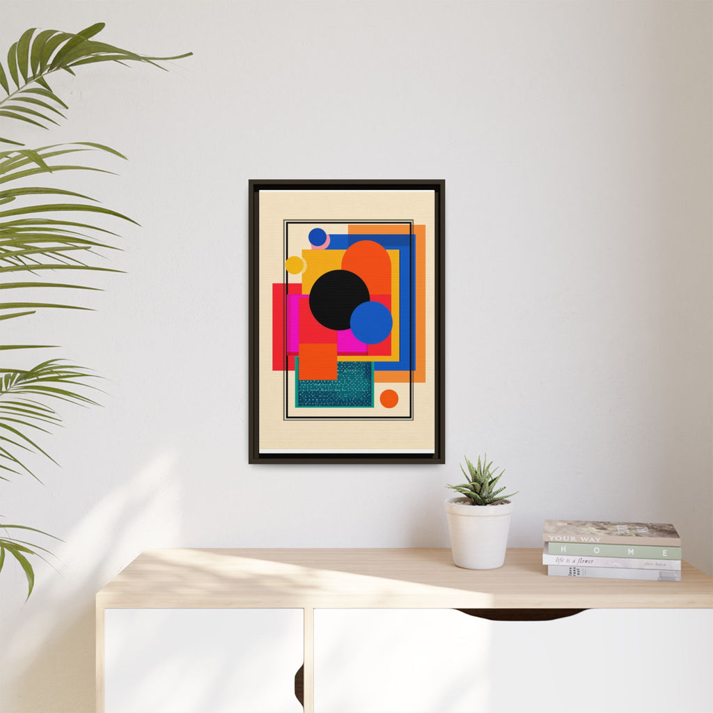 Geometric Harmony: Abstract Color Blocks, Mid-Century Modern Design, Minimalist Art Composition   |   Custom Orders Accepted