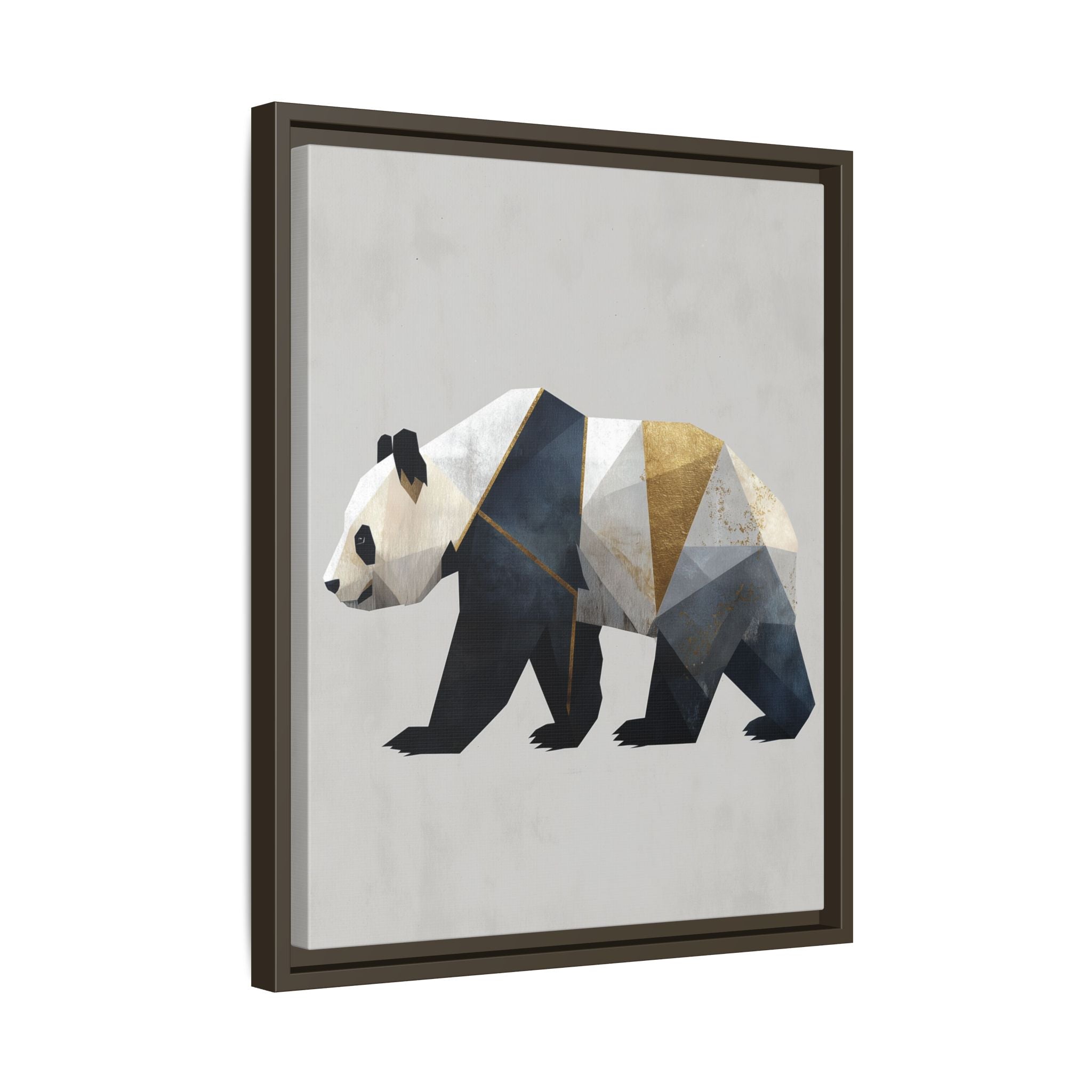 Geometric Panda: Cubist Animal Portrait, Modern Minimalist Art Style   |  Personalized & Custom Orders Available