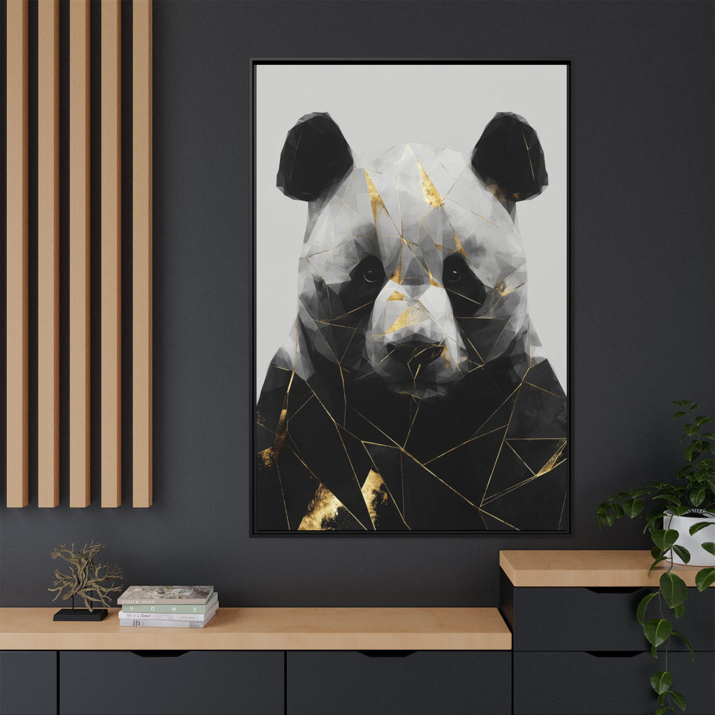 Fractured Panda: Geometric Wildlife Art, Low-Poly Contemporary Portrait   |  Personalized & Custom Orders Available