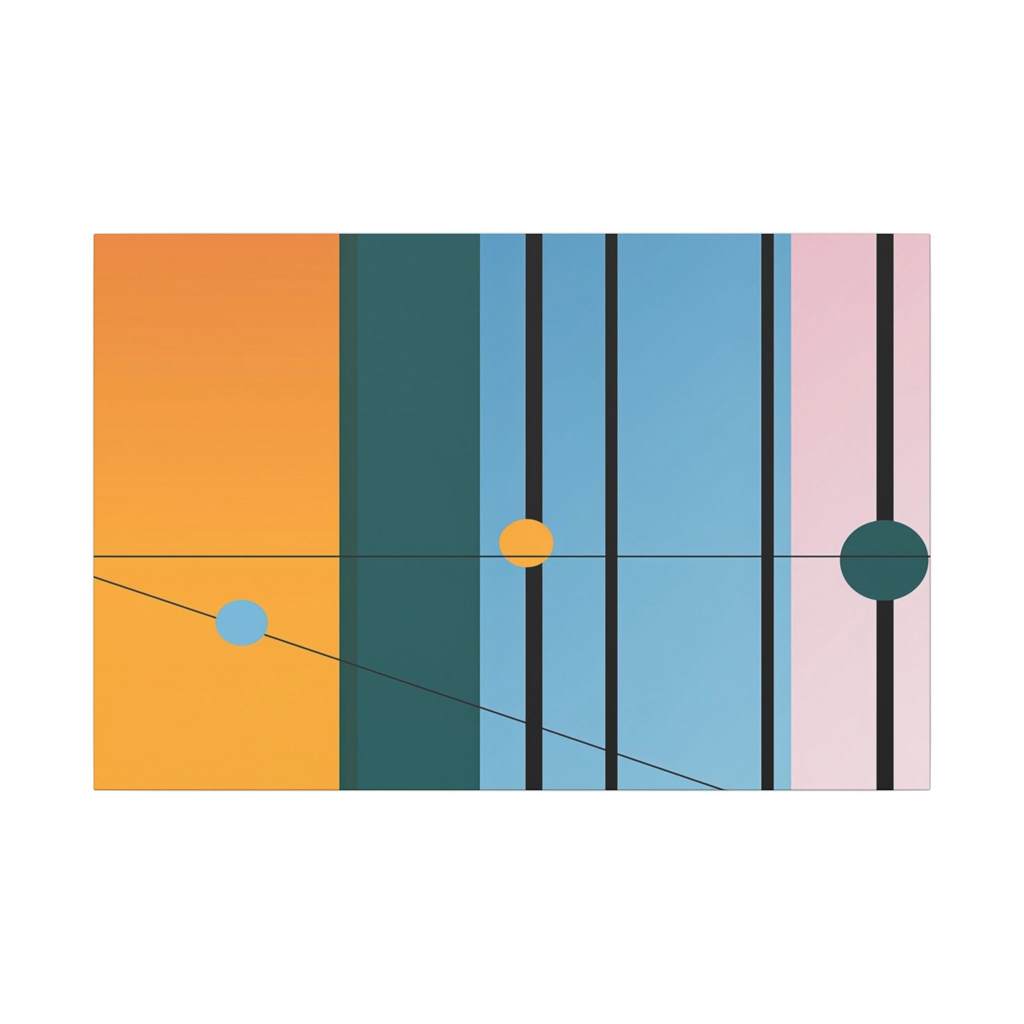 Geometric Networks: Constructivist Color Planes, Intersectional Design, Minimalist Spatial Composition   |   Custom Orders Accepted