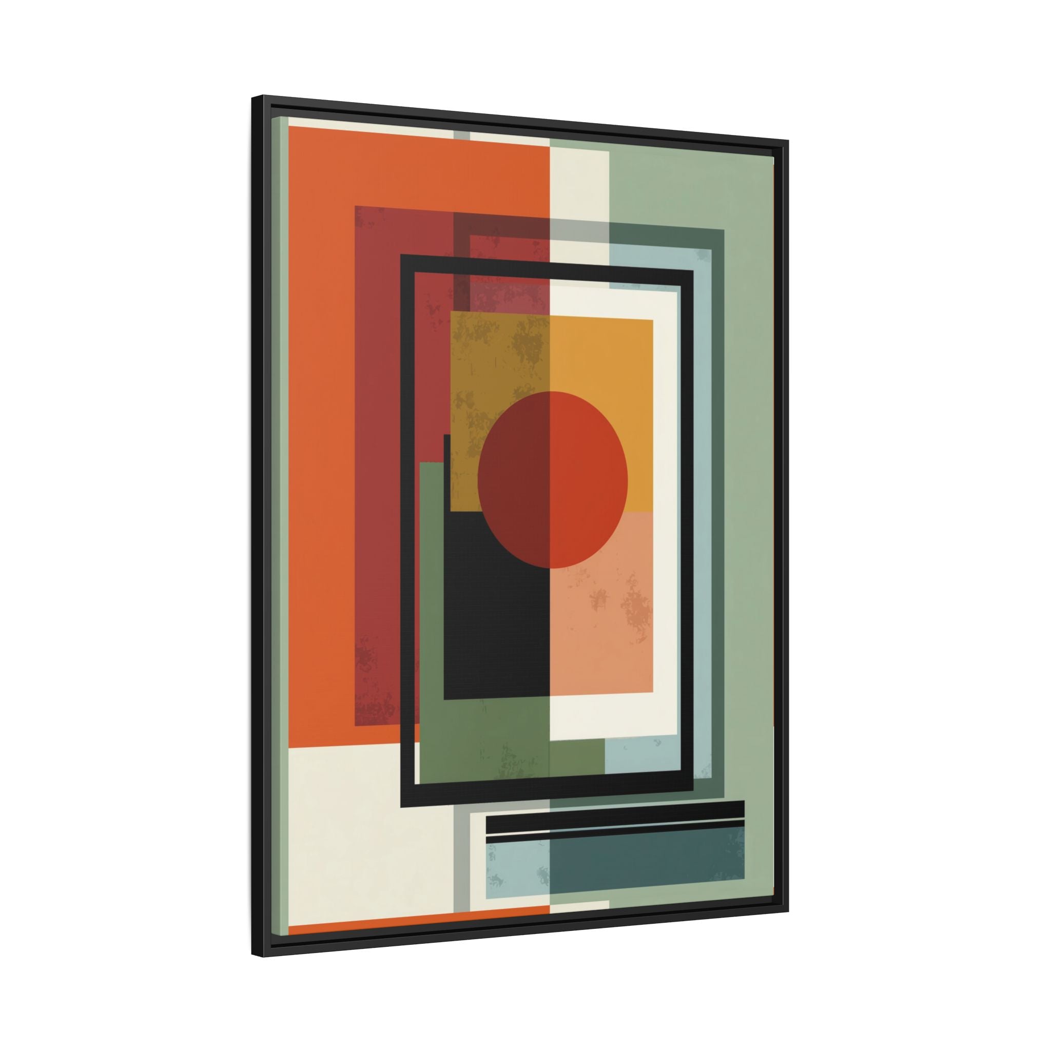Geometric Harmonies: Mid-Century Modern Composition, Constructivist Inspiration, Abstract Rectangular Interplay   |   Custom Orders Accepted