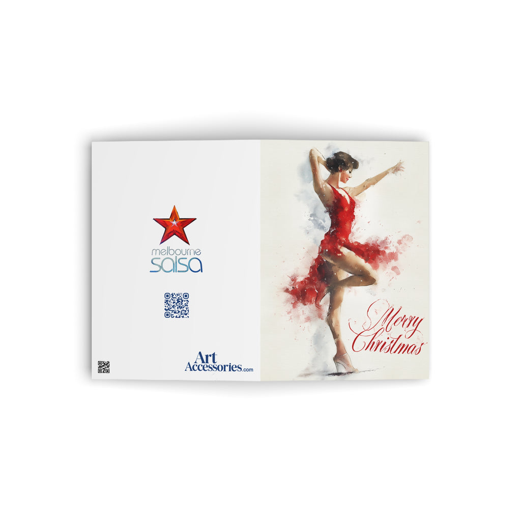Christmas Salsa Dancing Greeting Card