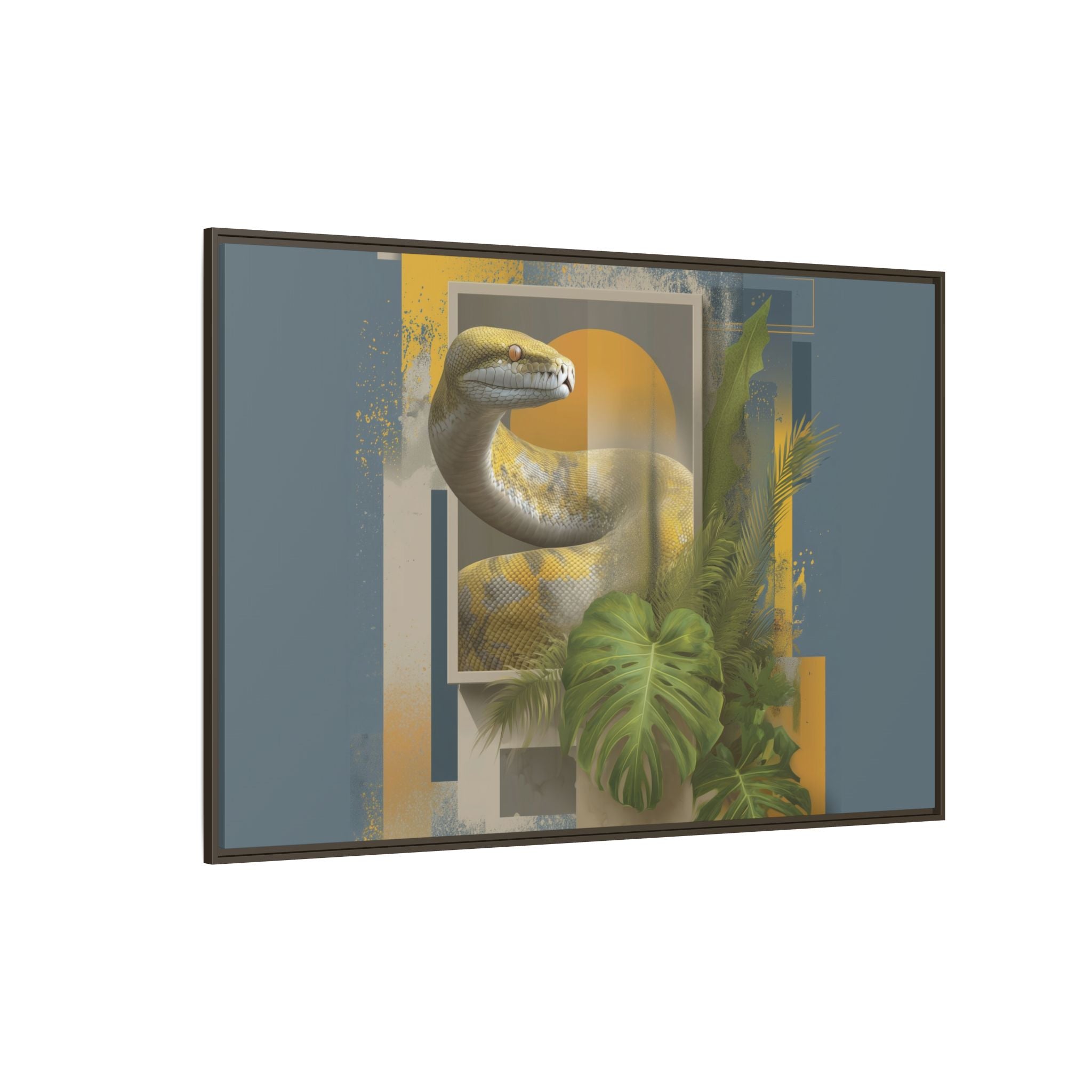 Serpent in Geometrics: Tropical Graphic Design, Modern Nature Illustration   |    Custom Orders Available