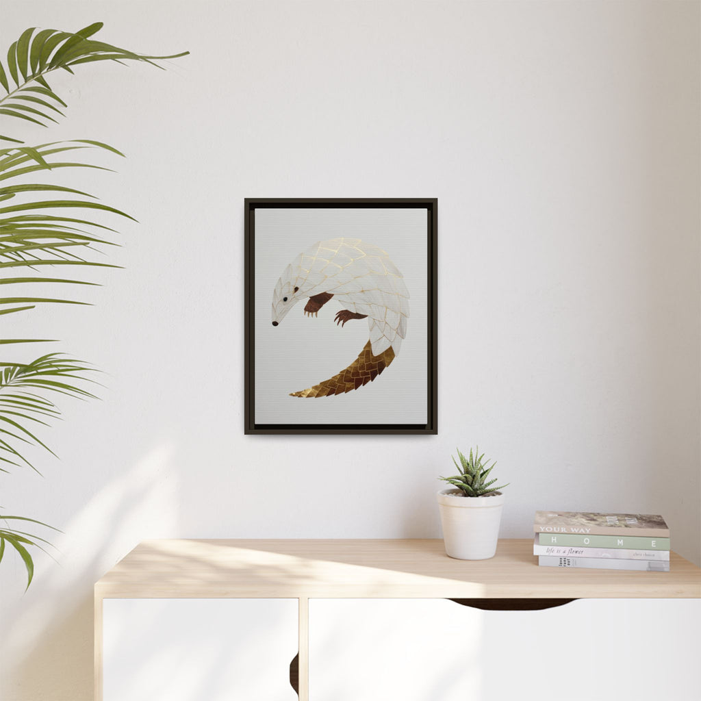 Geometric Hedgehog: Minimalist Wildlife Illustration, Layered Metallic Geometric Art   |    Custom Orders Available