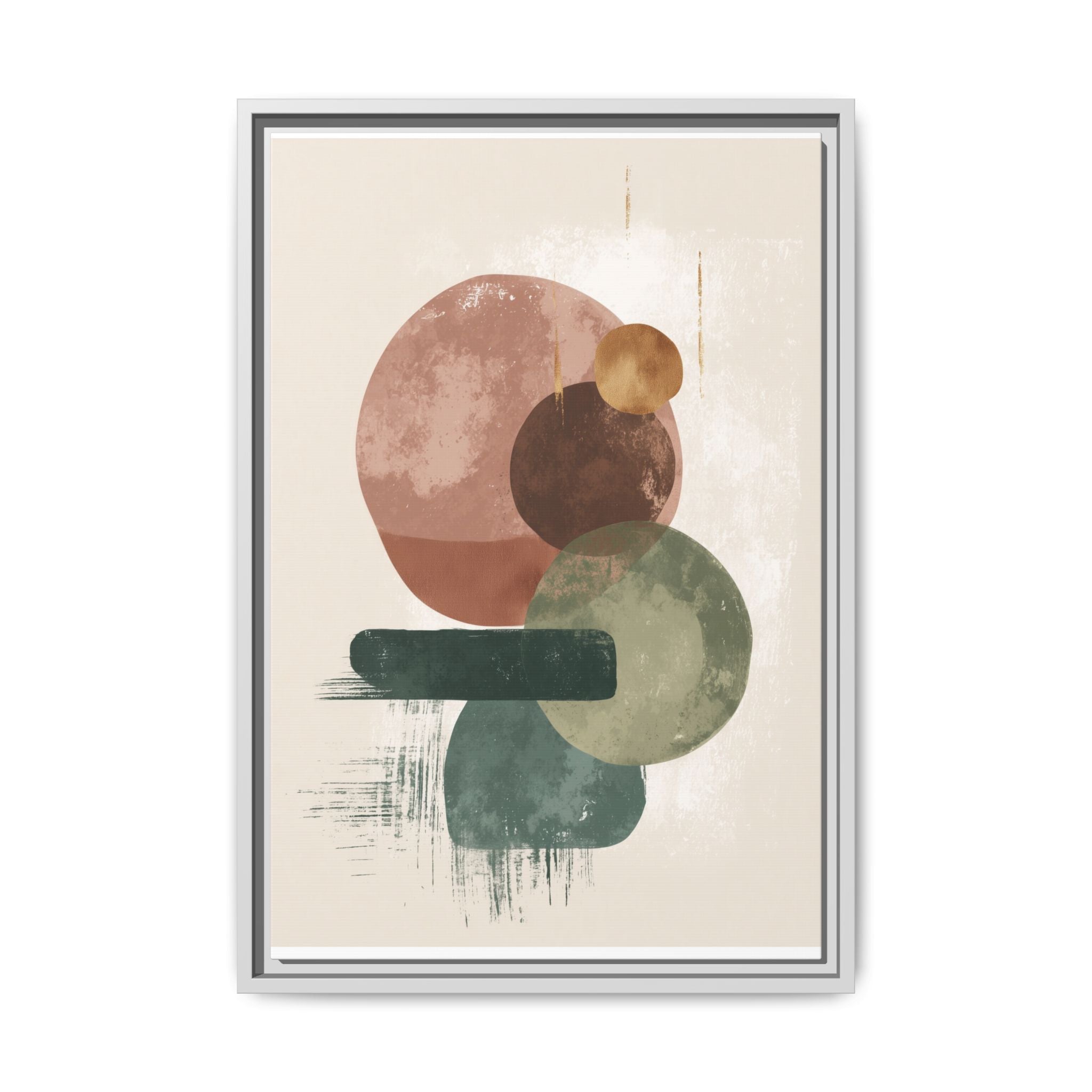 Organic Intersections: Watercolor Abstraction, Earth Tone Composition, Modern Minimalist Art   |   Custom Orders Accepted