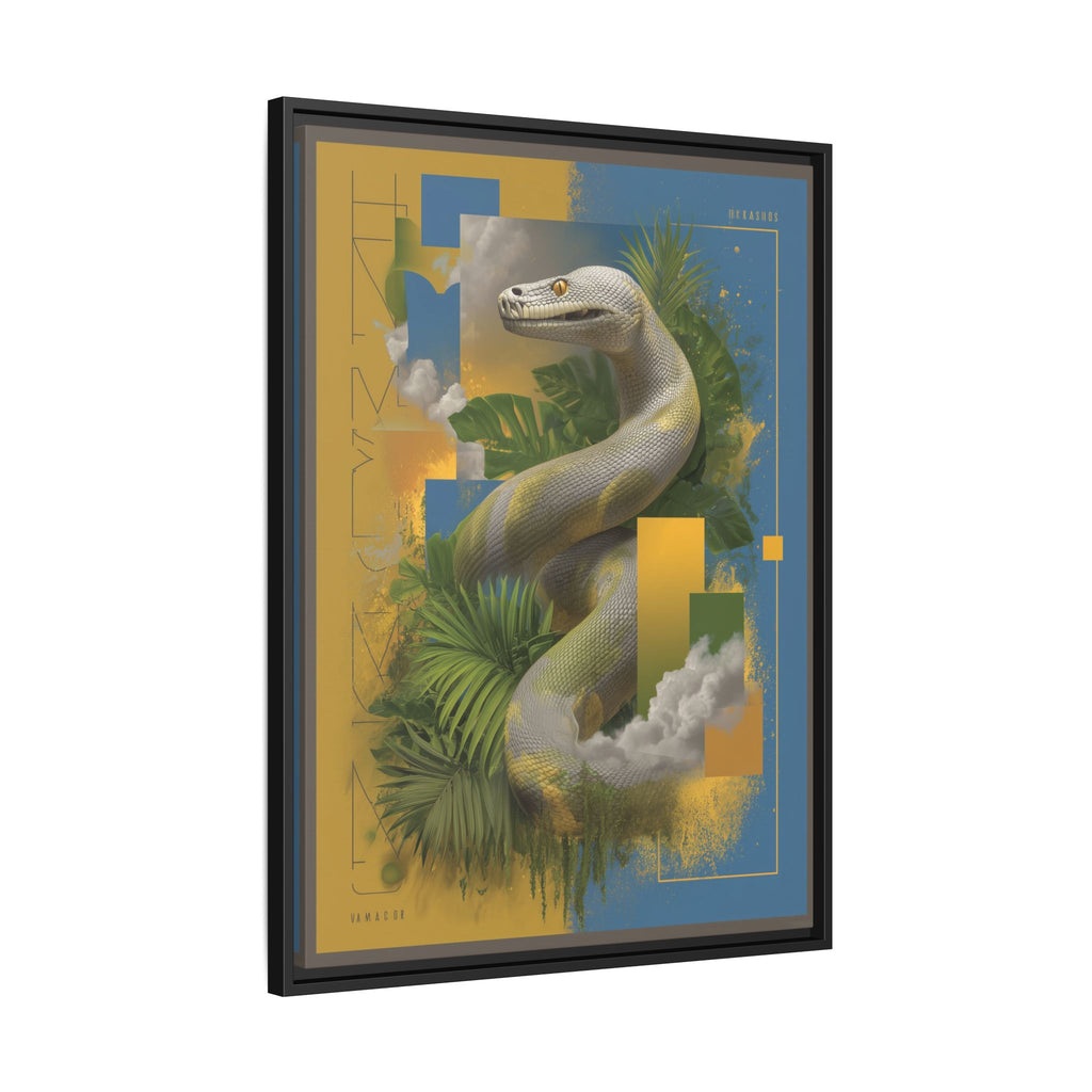 Serpent of Surreal Geometries: Tropical Hyperrealism, Digital Snake Illustration   |    Custom Orders Available