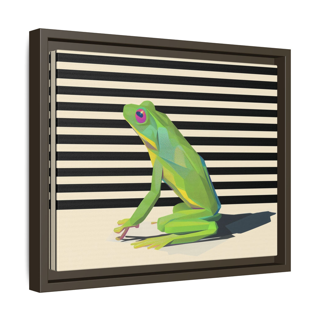 Geometric Frog: Minimalist Animal Portrait, Modern Graphic Design   |    Custom Orders Available