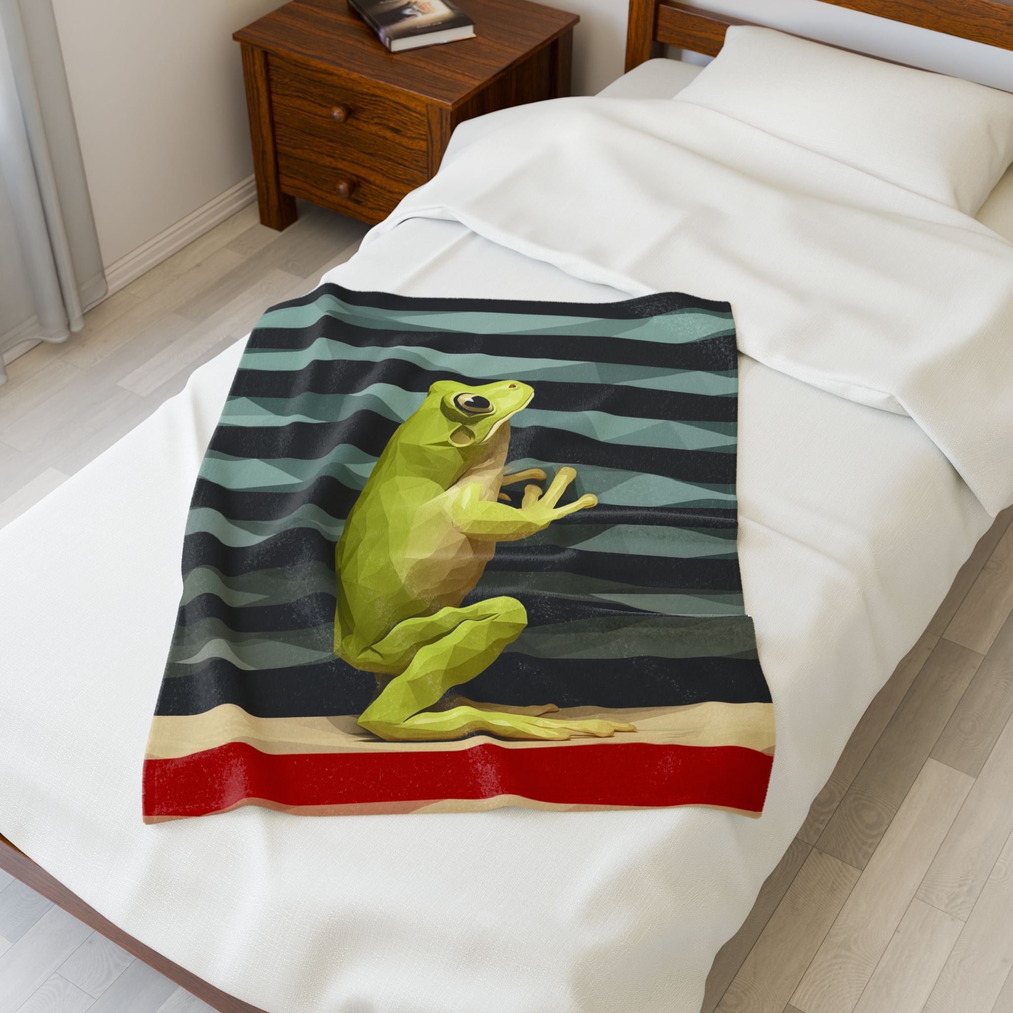 Amphibian Geometry: Low-Poly Frog Portrait, Triangular Wildlife Art   |    Custom Orders Available
