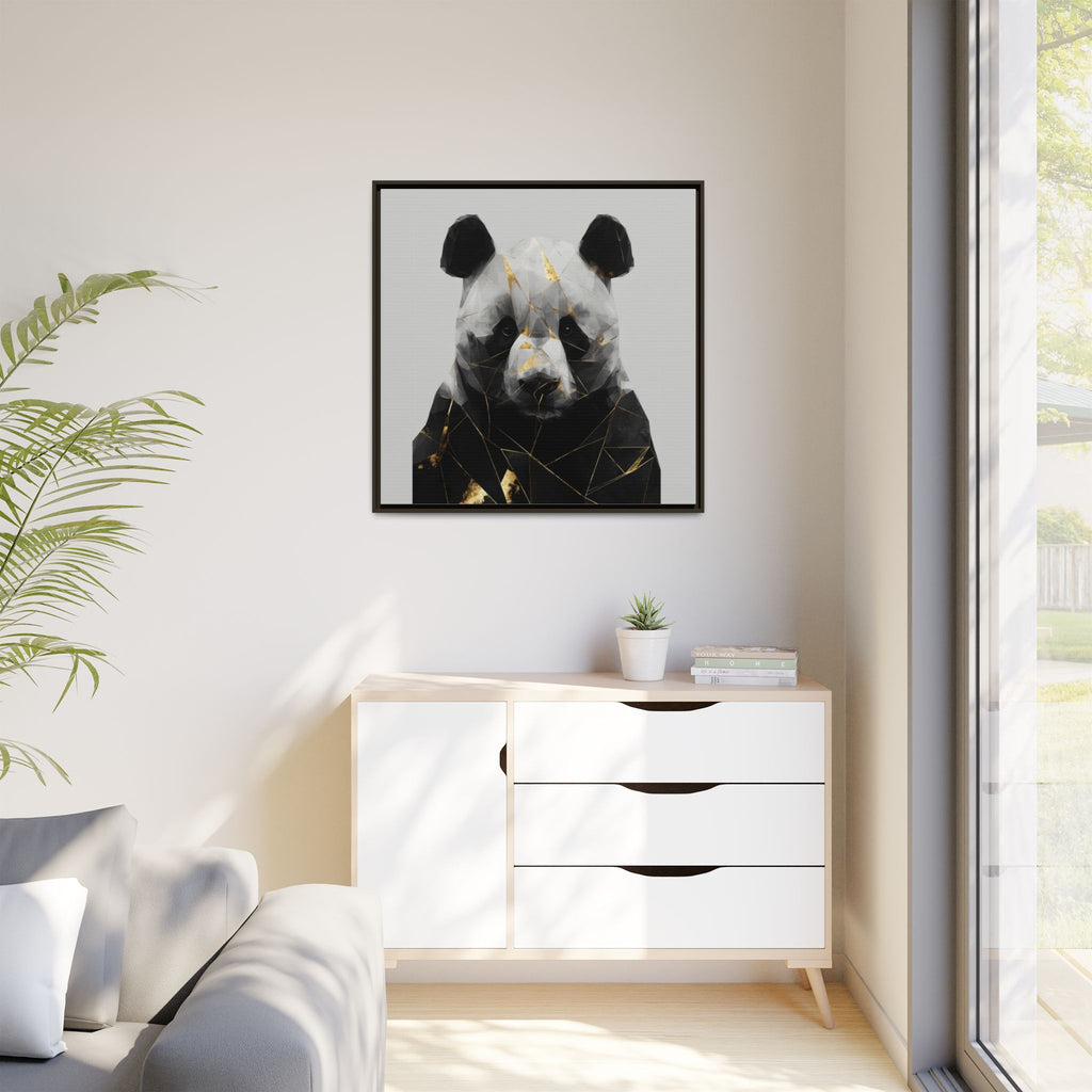 Fractured Panda: Geometric Wildlife Art, Low-Poly Contemporary Portrait   |  Personalized & Custom Orders Available