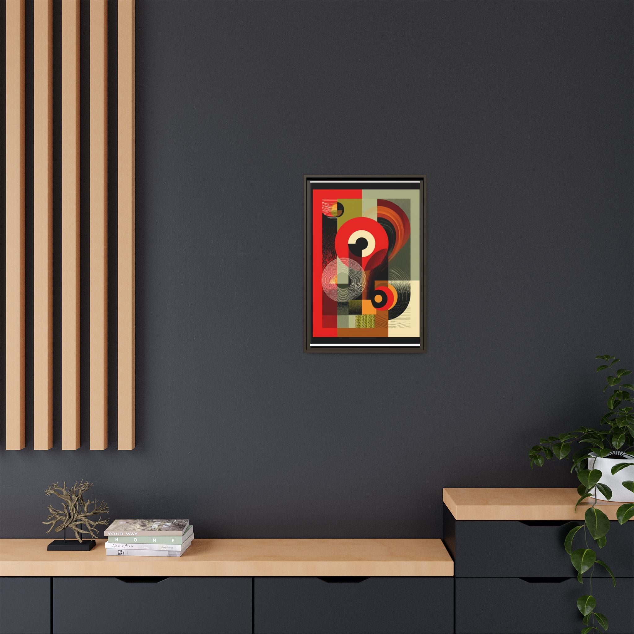 Chromatic Geometrics: Abstract Constructivist Composition, Modernist Color Blocking, Layered Circular Forms   |   Custom Orders Accepted