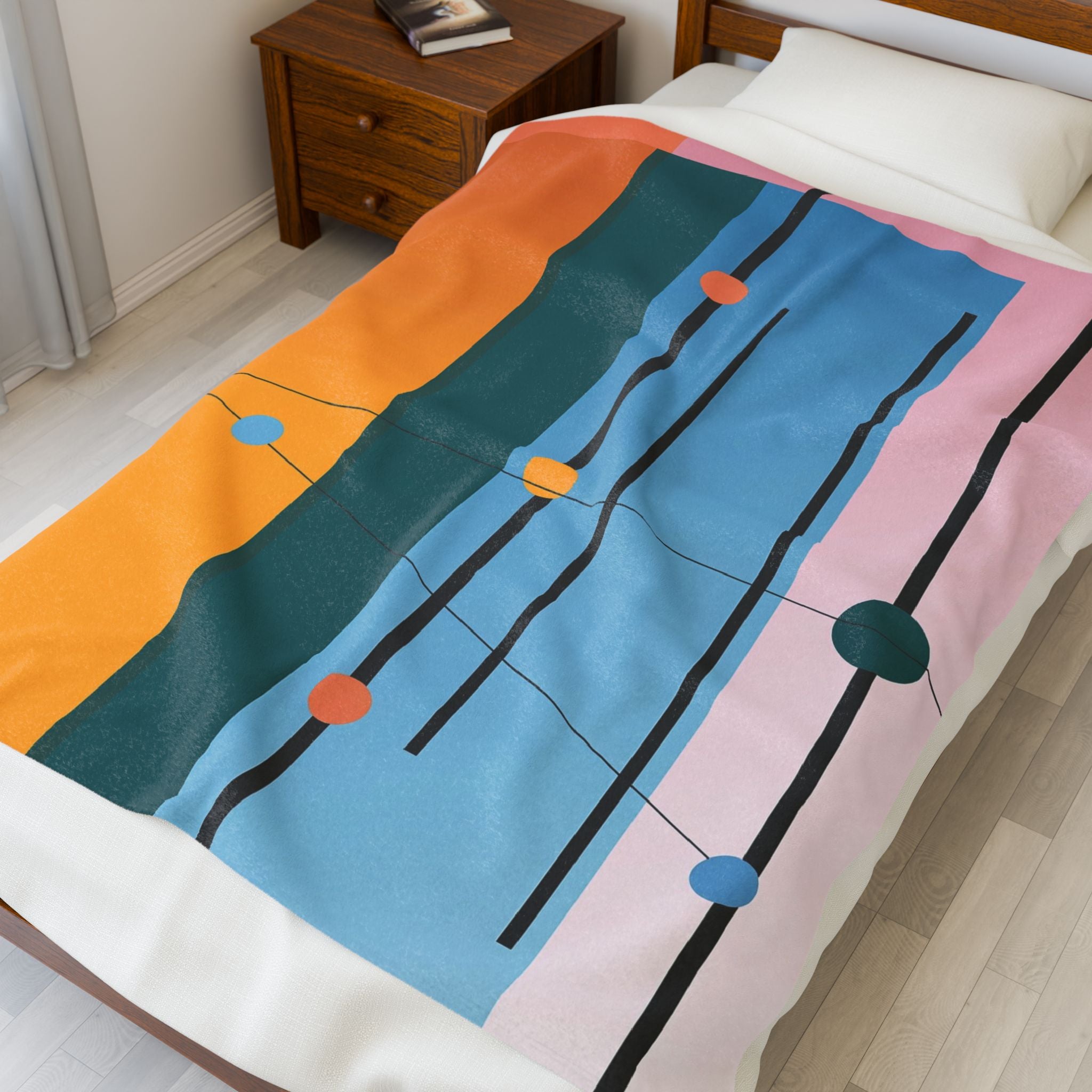 Constructivist Harmony: Geometric Color Fields, Modern Abstract Design   |    Custom Orders Available