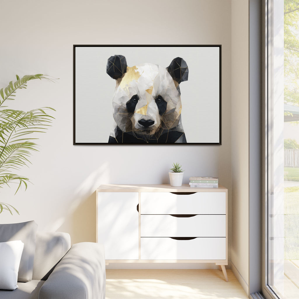 Fractal Panda: Geometric Digital Art, Low Poly Wildlife Portrait   |  Personalized & Custom Orders Available