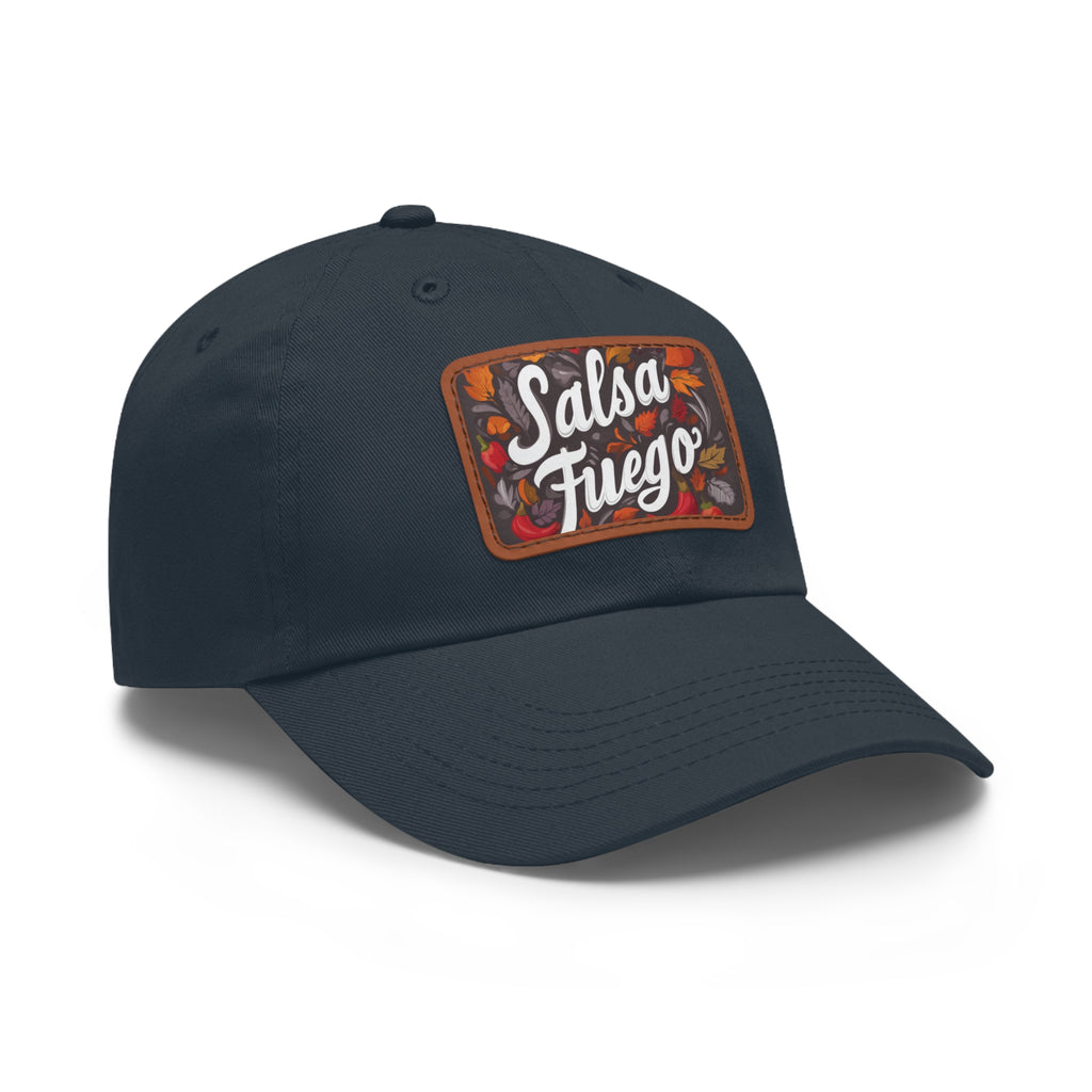 Salsa Fuego Floral Dad Hat with Leather Patch (Rectangle)