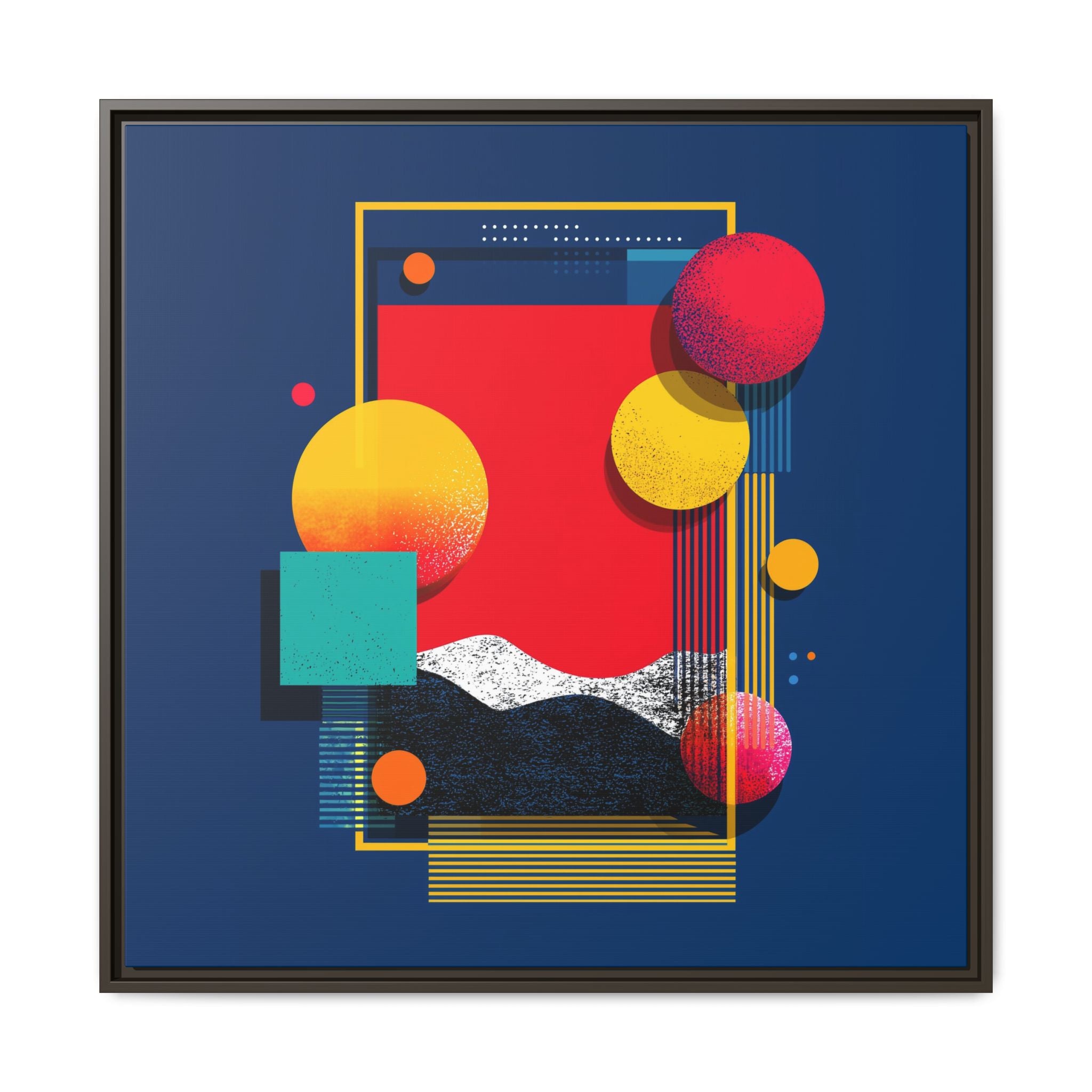 Geometric Horizons: Abstract Landscape Composition, Modernist Digital Art, Colorful Geometric Design   |   Custom Orders Accepted