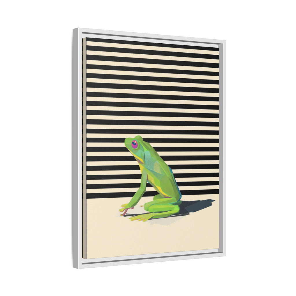 Geometric Frog Persona: Modern Wildlife Illustration, Vibrant Graphic Design   |  Personalized & Custom Orders Available