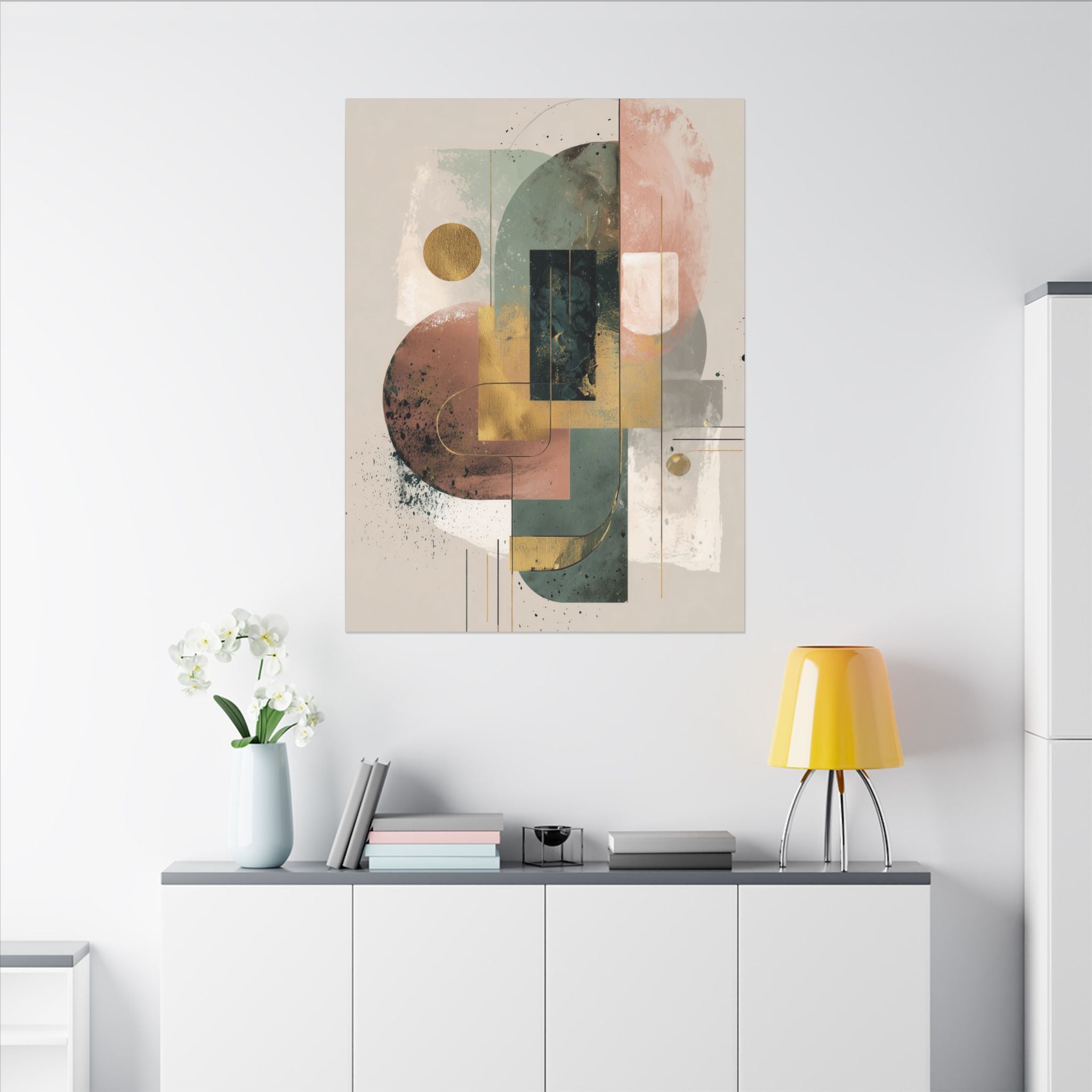 Geometric Harmony: Abstract Composition, Modernist Minimalism, Ethereal Design Layers   |   Custom Orders Accepted