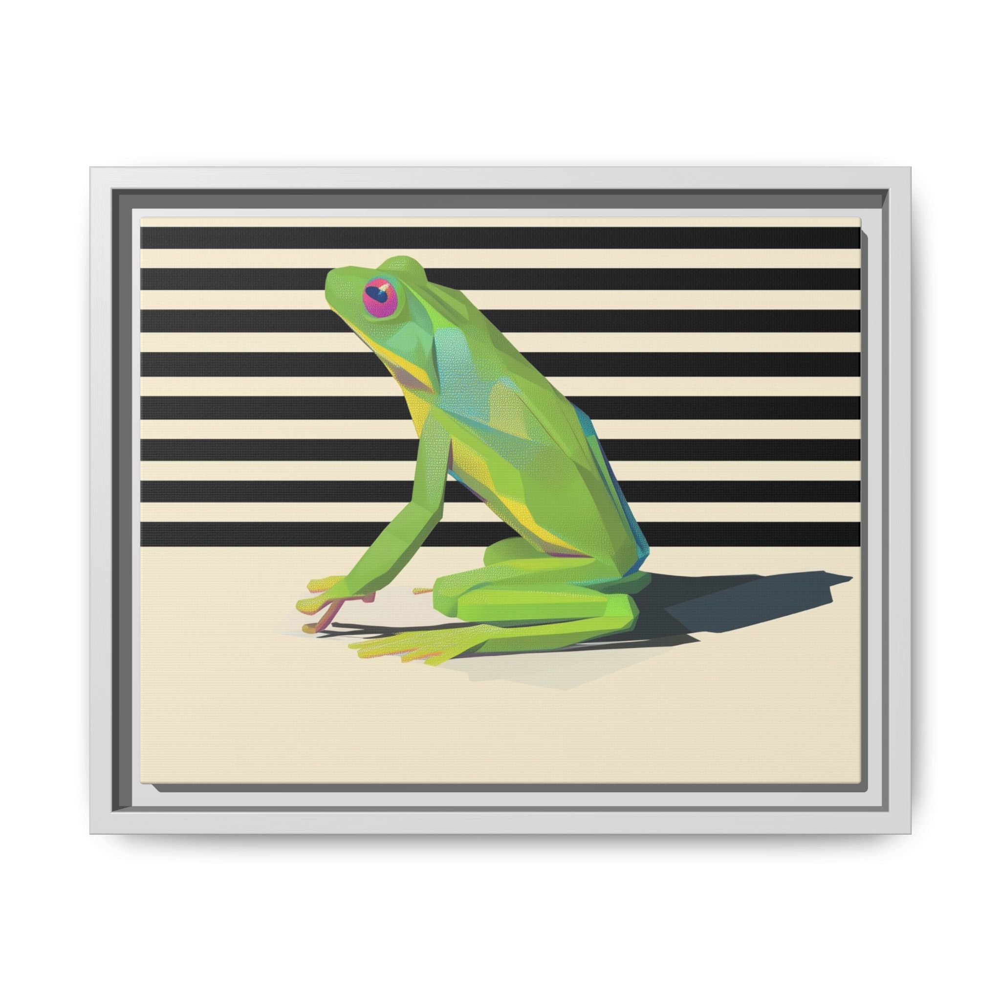 Geometric Amphibian: Stylized Frog Design, Modern Minimalist Art Print   |    Custom Orders Available