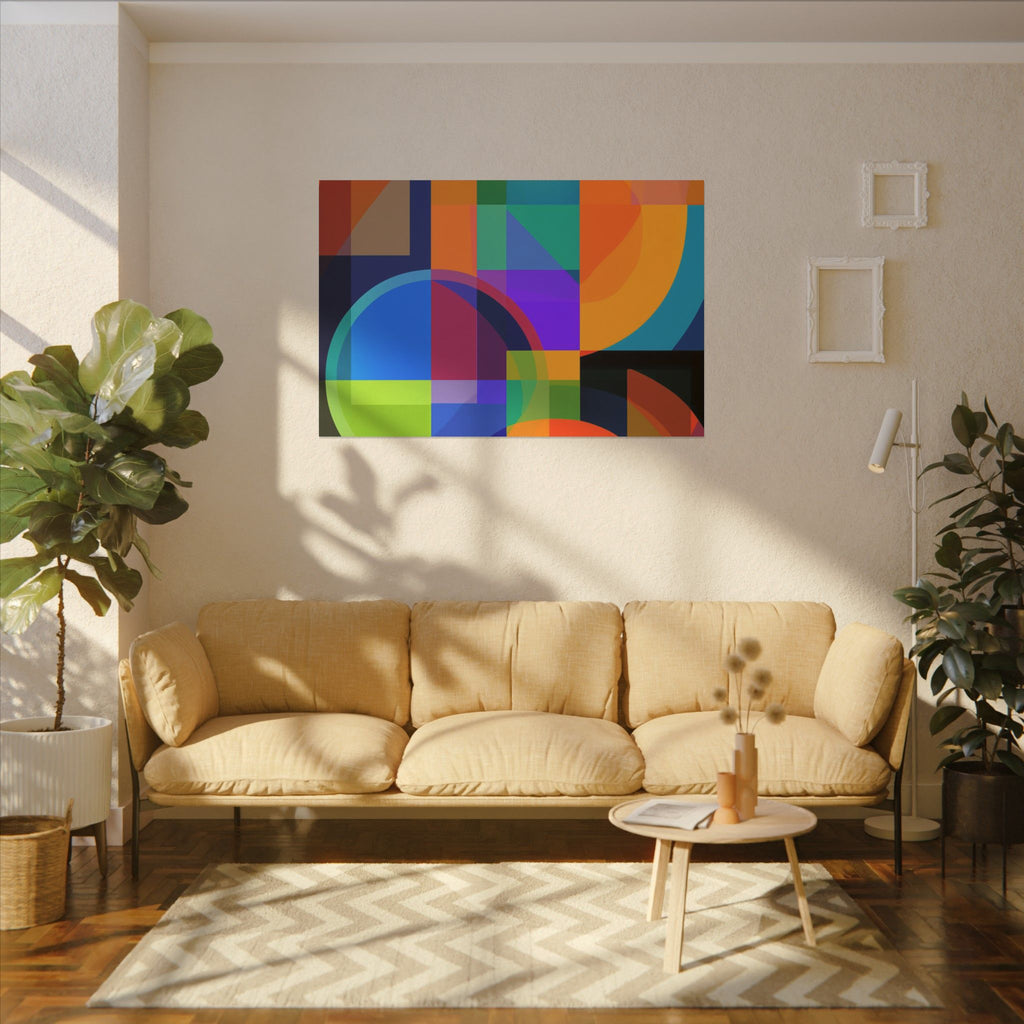 Geometric Intersections: Cubist Color Dynamics, Abstract Constructivist Design, Layered Chromatic Composition   |   Custom Orders Accepted