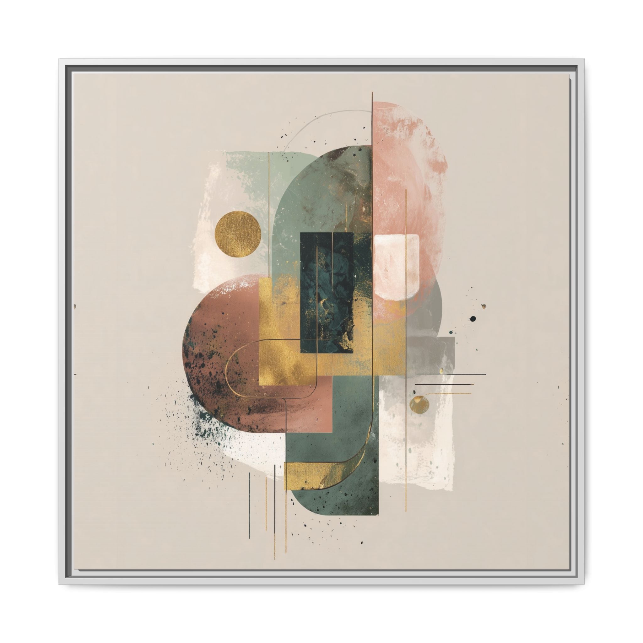 Organic Geometries: Fragmented Forms, Digital Abstract Composition, Layered Minimalist Art   |   Custom Orders Accepted