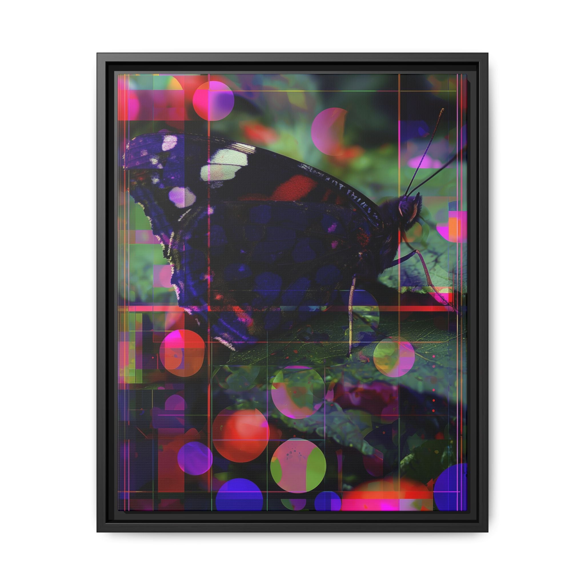 Metamorphic Glitch: Digital Nature Remix, Butterfly Geometric Distortion   |    Custom Orders Available