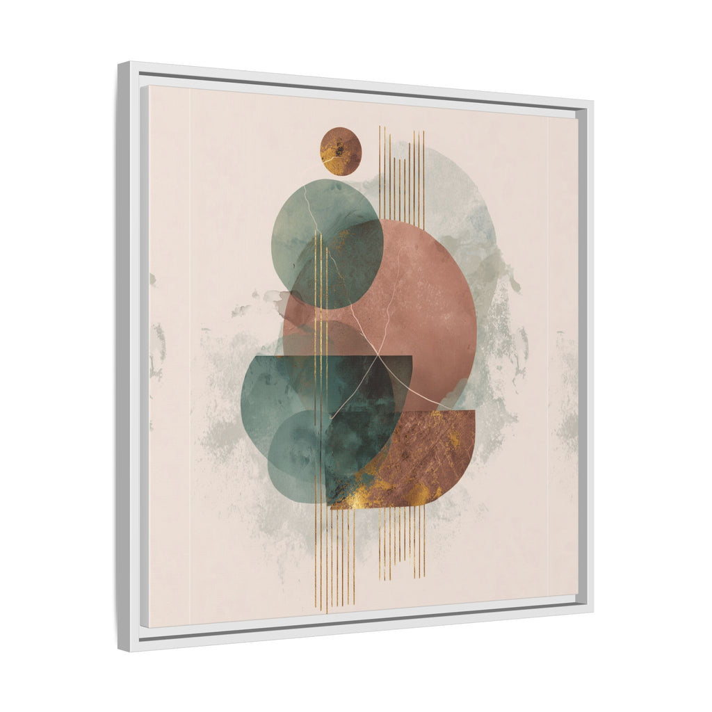 Translucent Geometries: Abstract Circles, Mid-Century Minimalism, Watercolor Layers   |   Custom Orders Accepted