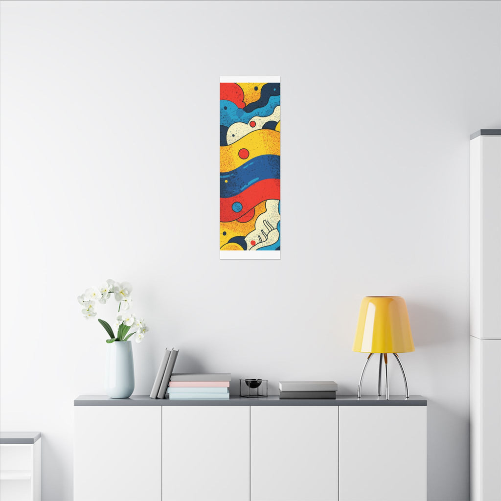 Fluid Dynamics: Retro Abstract Shapes, Mid-Century Modern Motion, Geometric Color Waves   |   Custom Orders Accepted