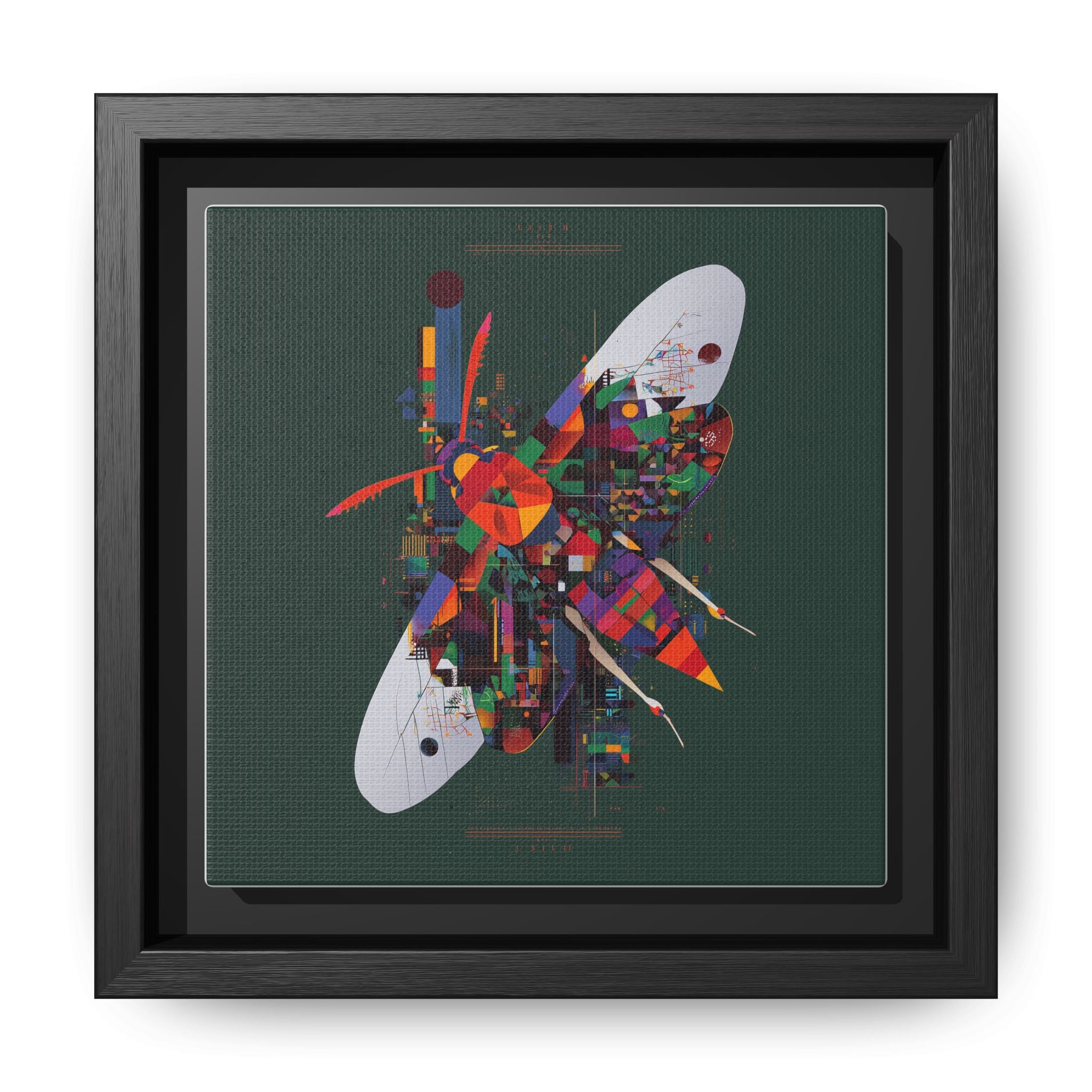 Geometric Butterfly: Digital Abstract Art, Architectural Color Explosion   |    Custom Orders Available