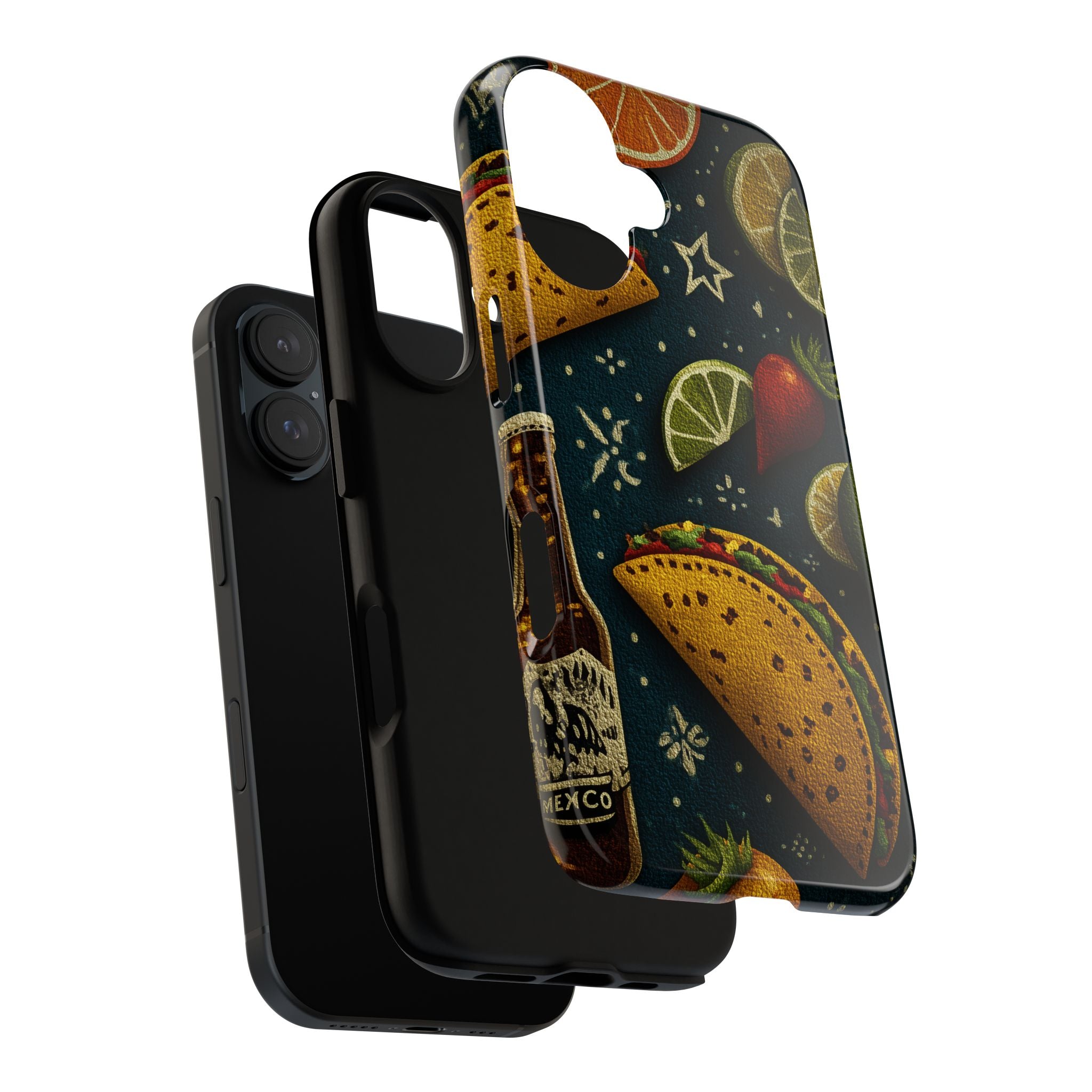 Colorful Mexican Foodie Phone Case - Tough Cases Featuring Tacos, Avocados, Perfect for Food Lovers, Gift for Foodies, Fun