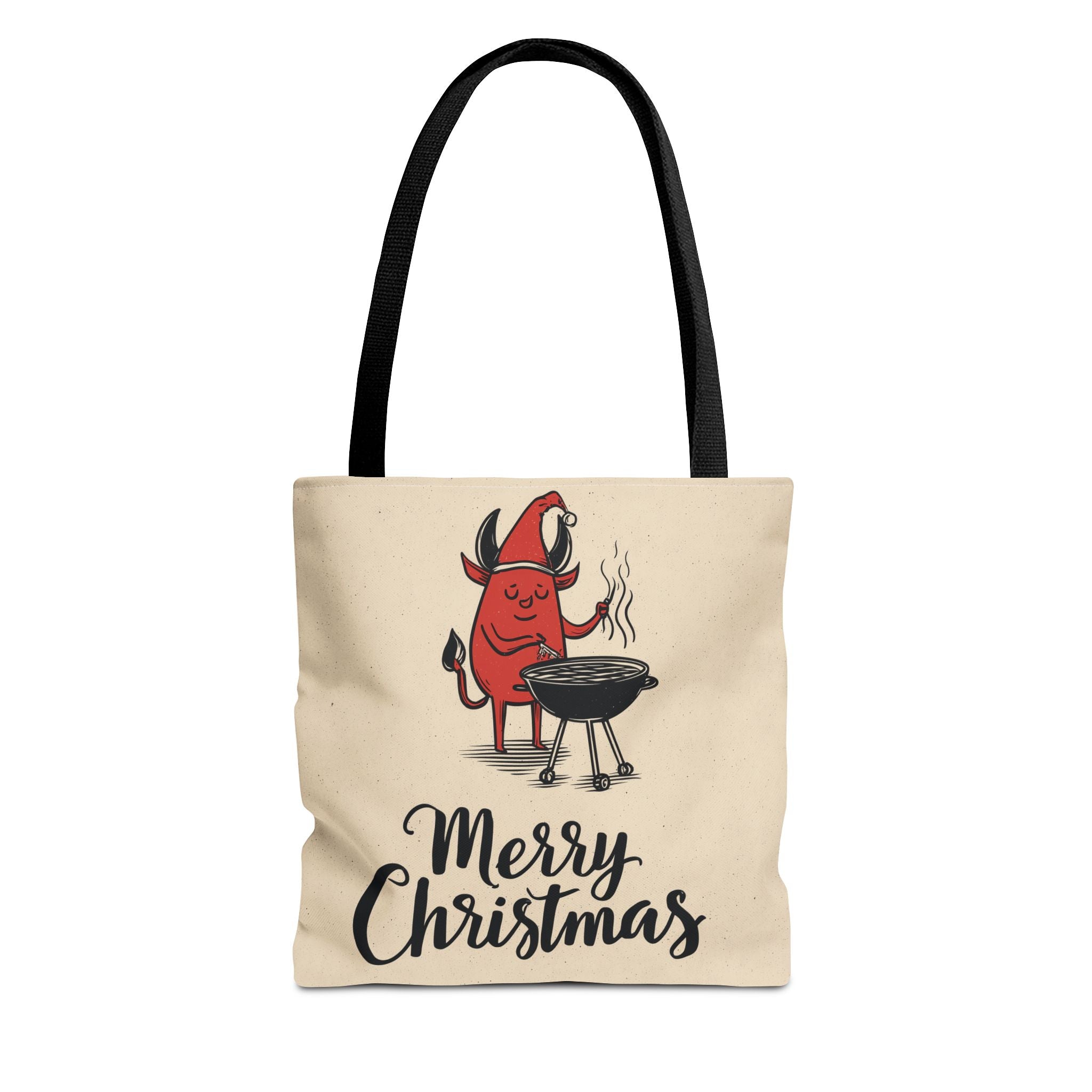 Naughty Santa , Secret Santa, Devil Theme, Devil Themed Art Tote Bag (AOP)