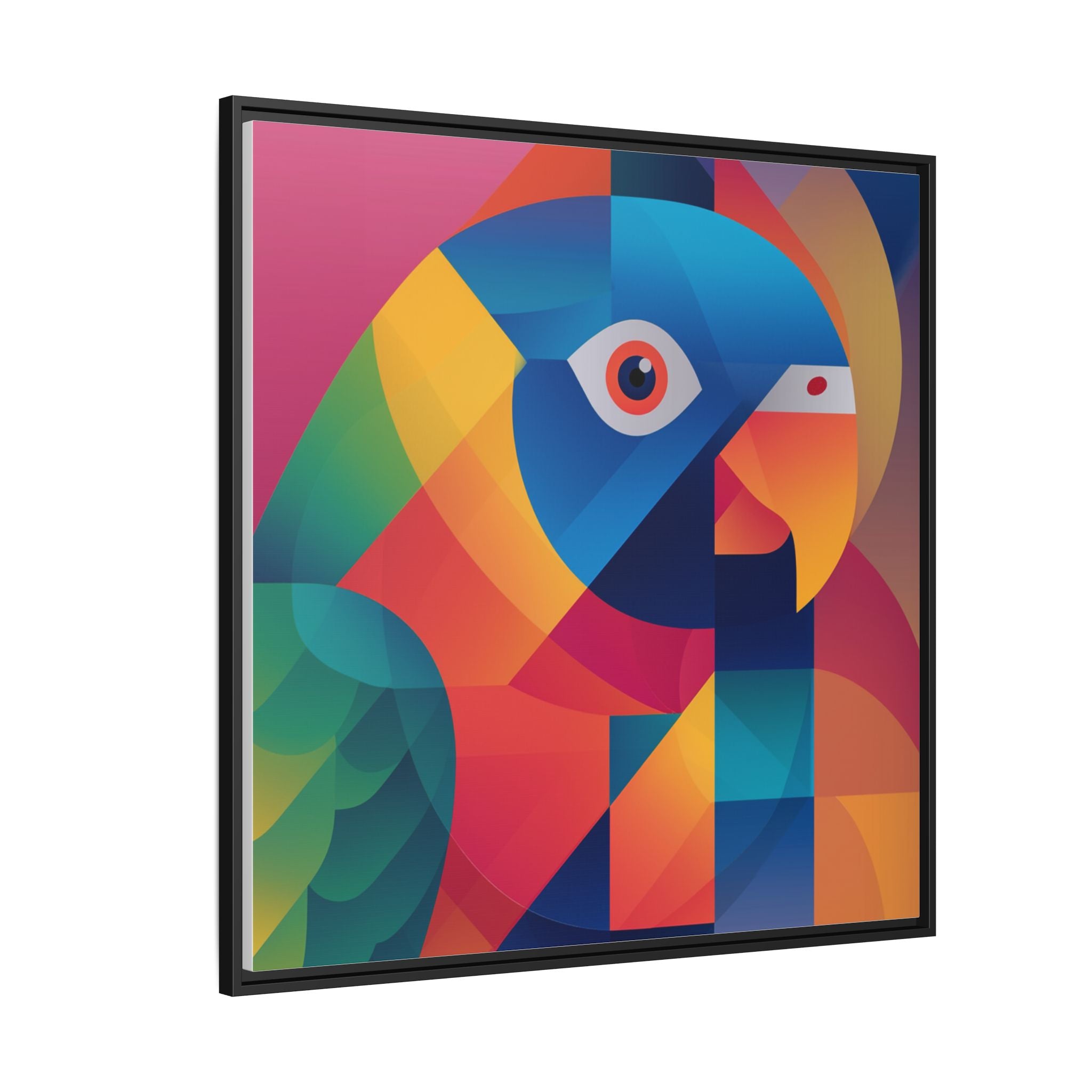 Prismatic Parrot: Cubist Deconstruction, Geometric Color Explosion   |  Personalized & Custom Orders Available