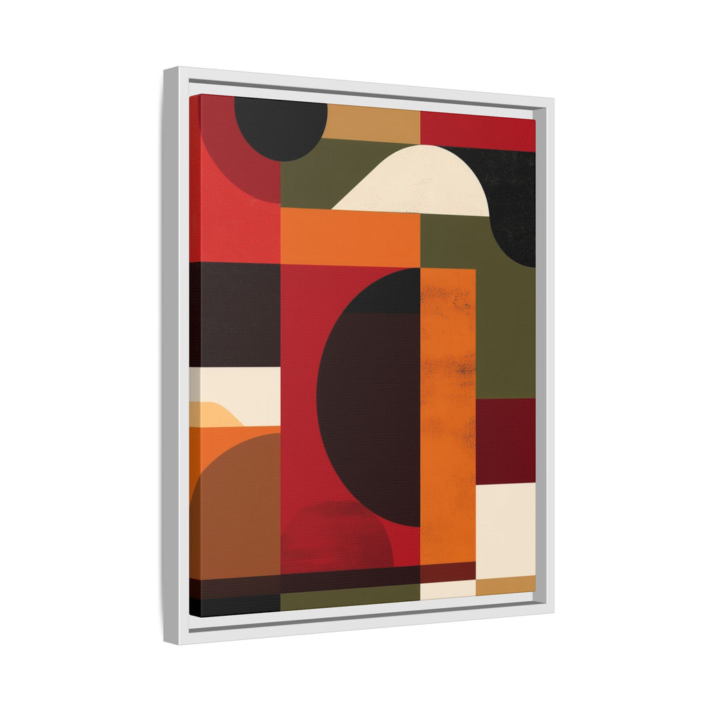 Geometric Convergence: Abstract Bauhaus Design, Constructivist Color Blocks, Architectural Art Composition   |   Custom Orders Accepted